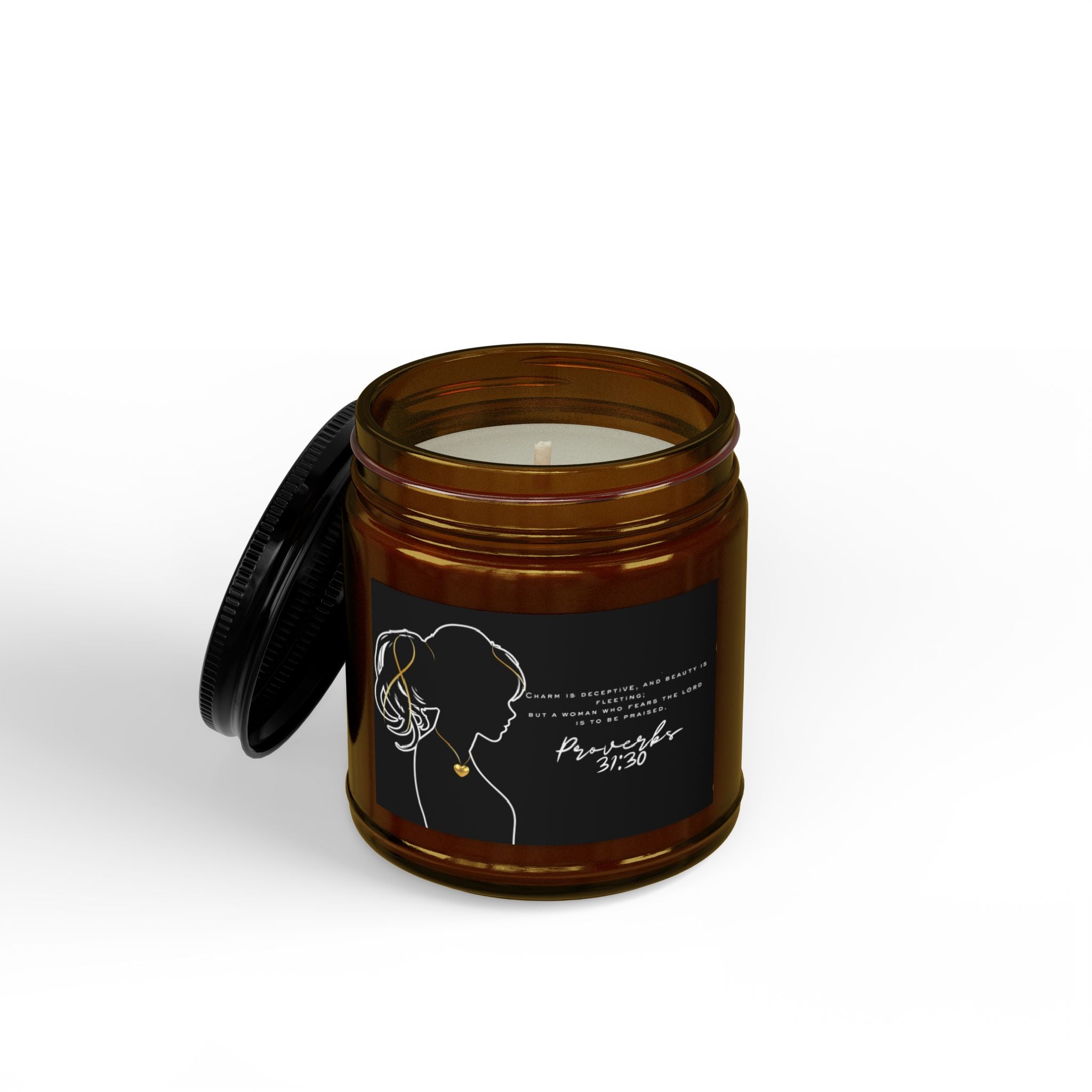 Proverbs 31:30: Gold Heart— Soy Candle (4oz & 9oz)