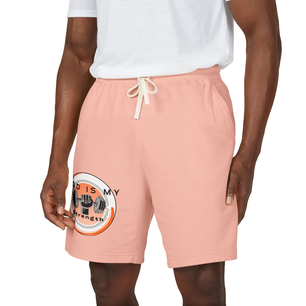 "God Is My Strength" — Fleece Sweat Shorts