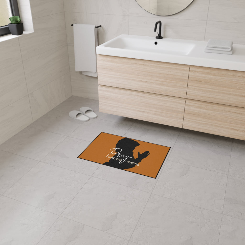 "Pray Without Ceasing"  —  Floor Mat (2 Types)