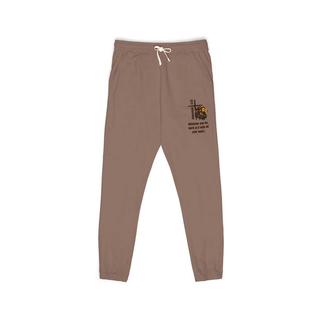 Colossians 3:23: Fleece Joggers