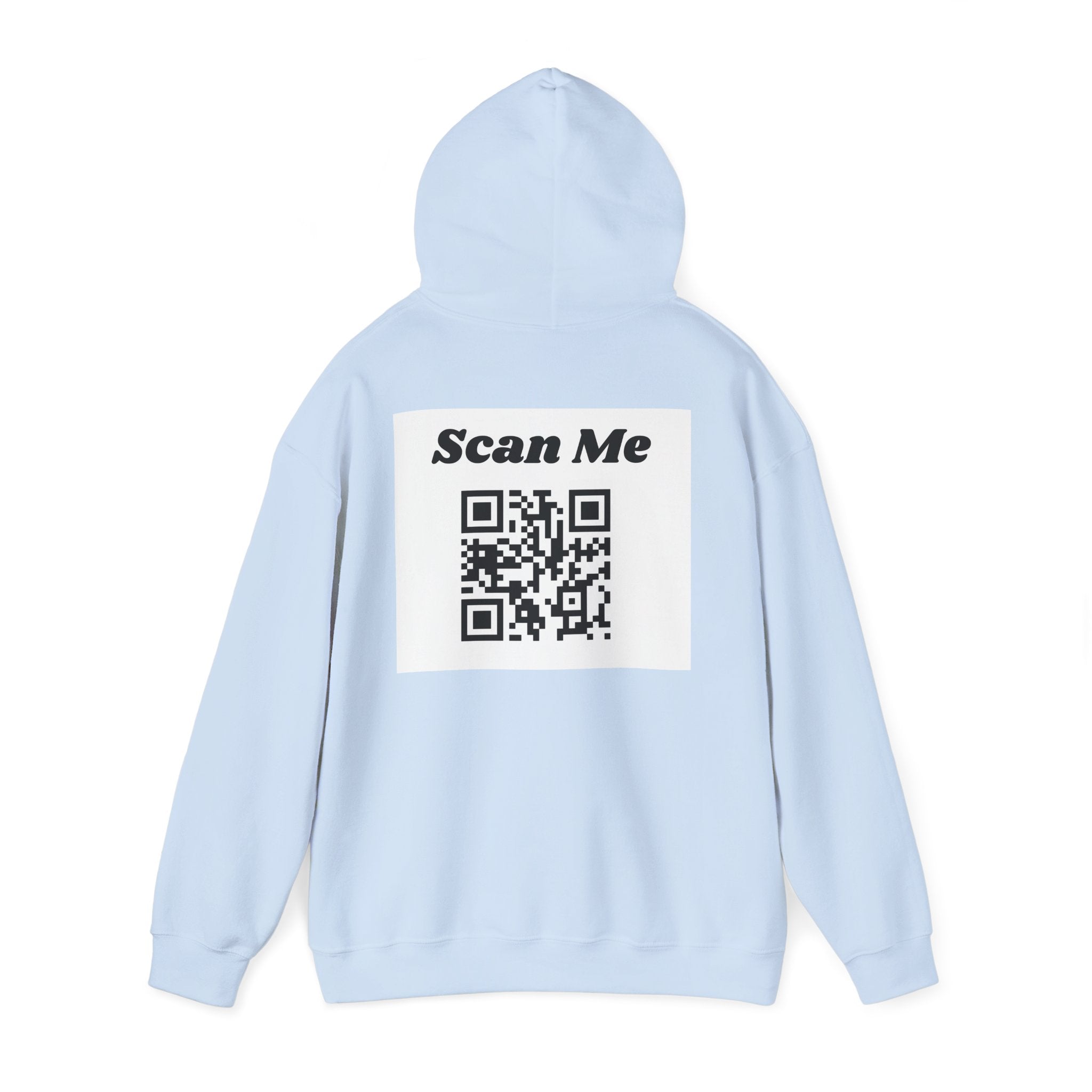 "theOlivetbee" hoodie | QR code back, Scan Me