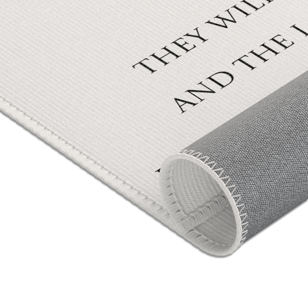"Jesus: The Lion & The Lamb" —  Area Rugs (4 types & sizes)