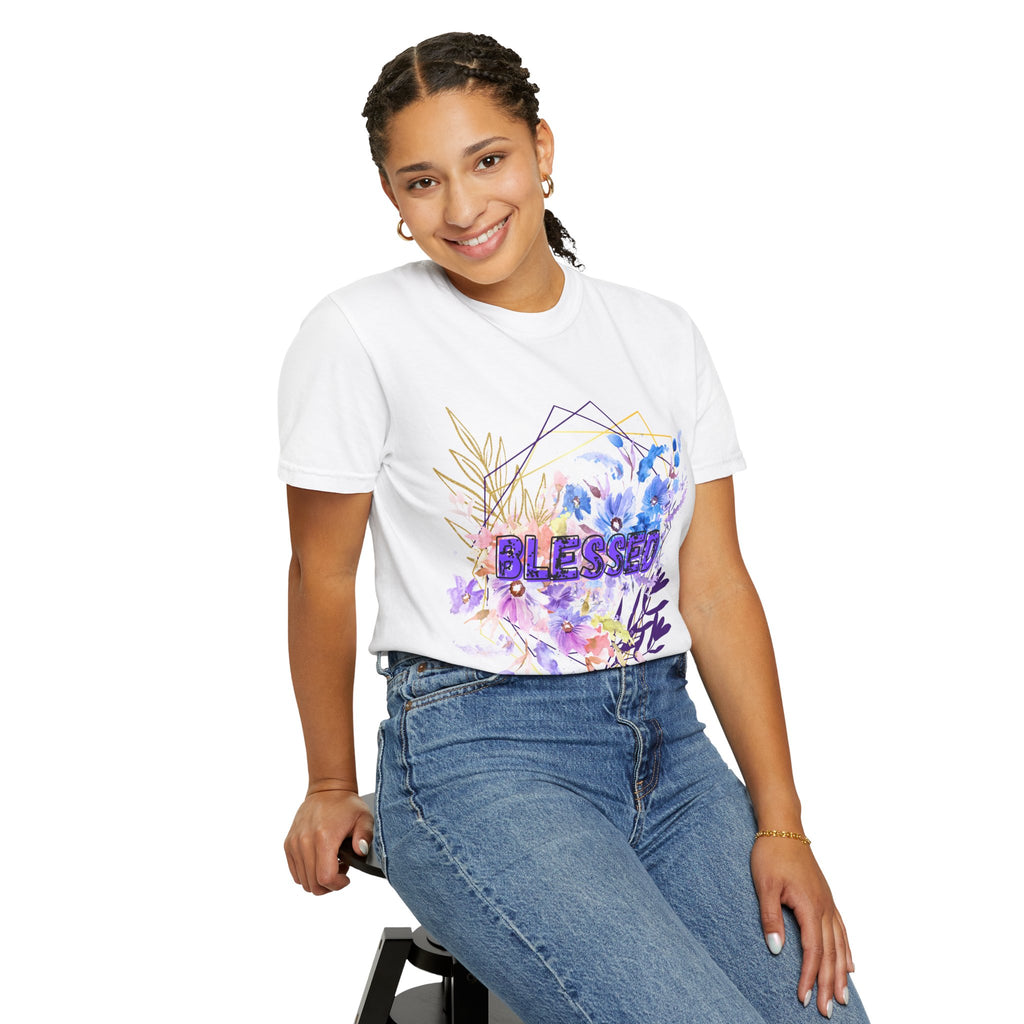 'Blessed'  — Floral T-Shirt