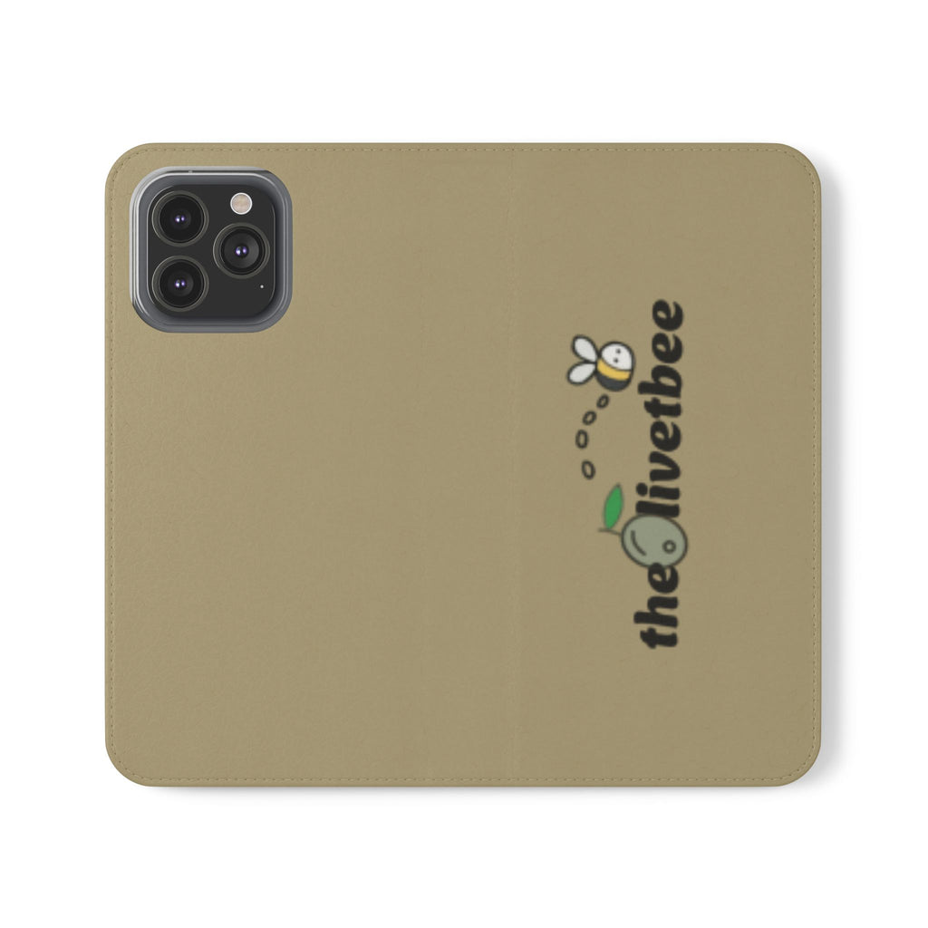 Flip Case Phone Wallet — 'theOlivetbee' Logo Folio Cover with Card Slots