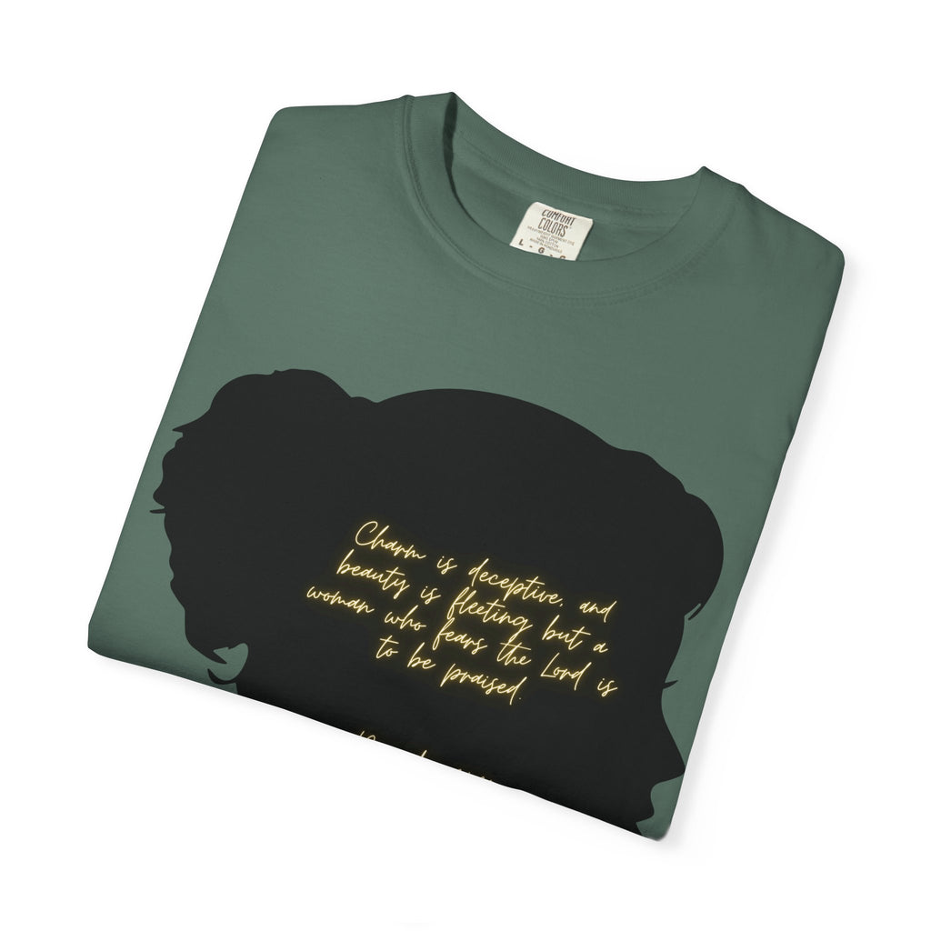 Proverbs 31:30 Gold Scarf - T-Shirt