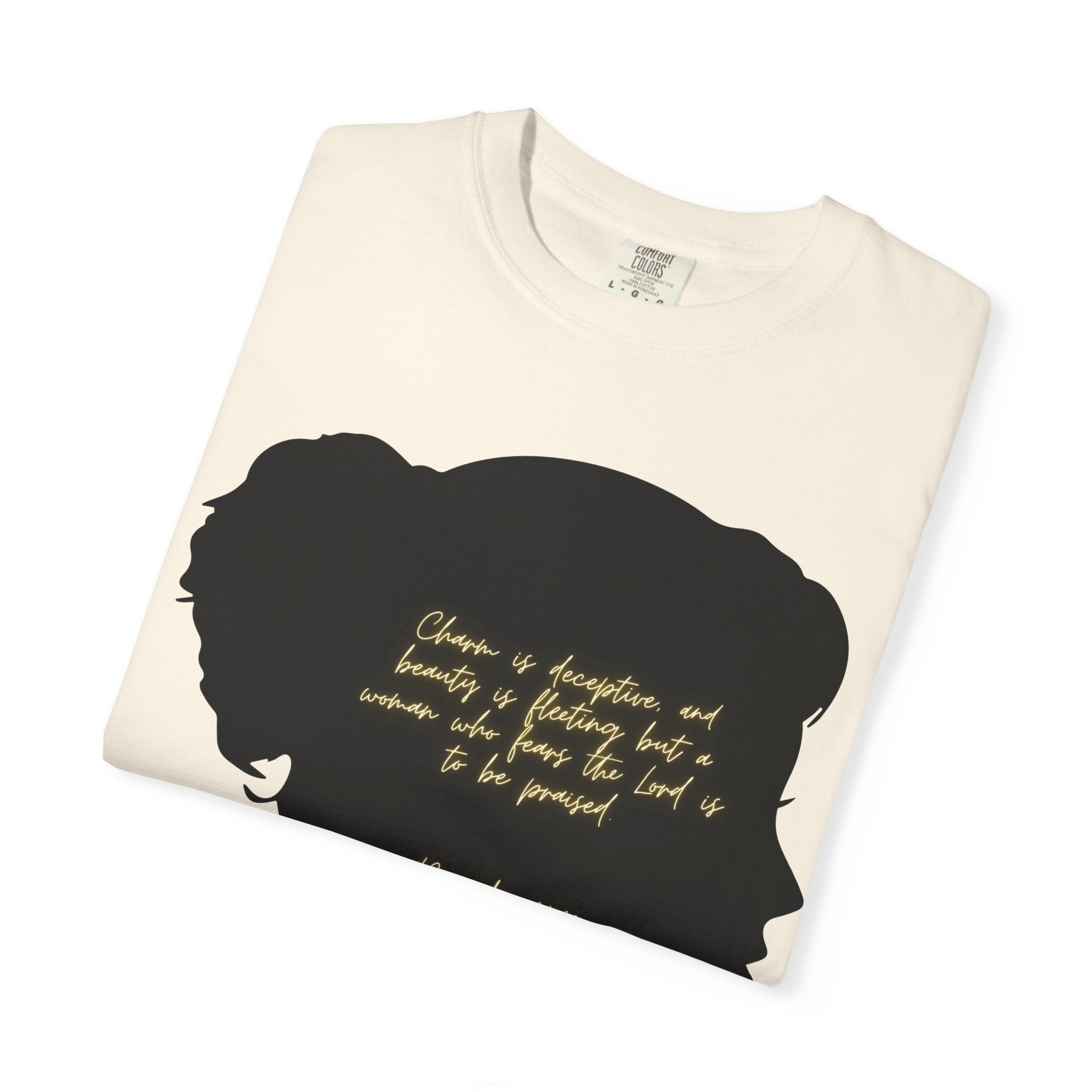 Proverbs 31:30 Gold Scarf - T-Shirt