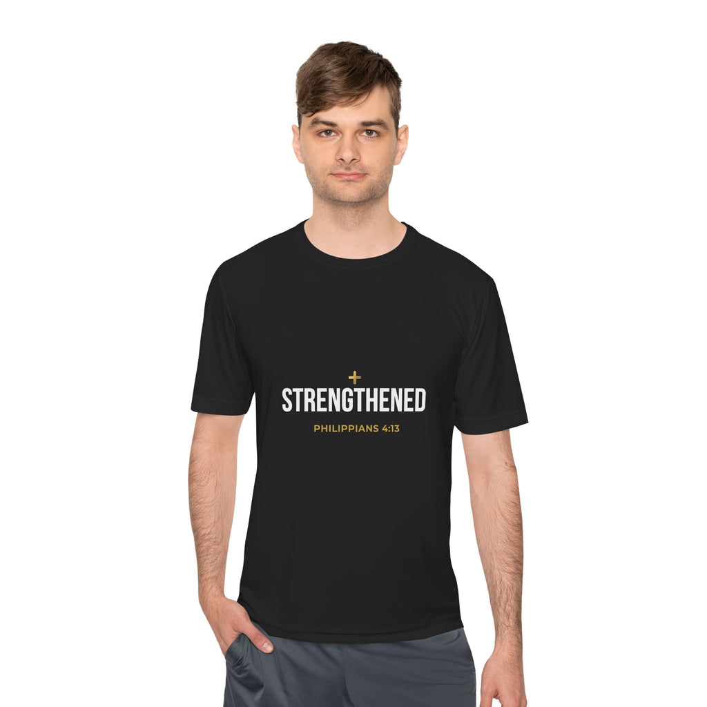 Philippians 4:13: 'Strengthen' Moisture-Wicking Tee