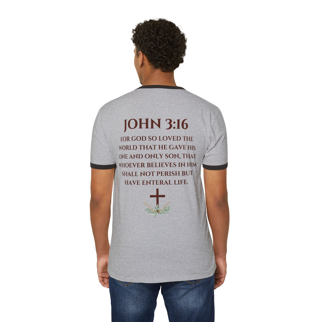 'Jesus The Lion & Lamb' - Ringer T-Shirt
