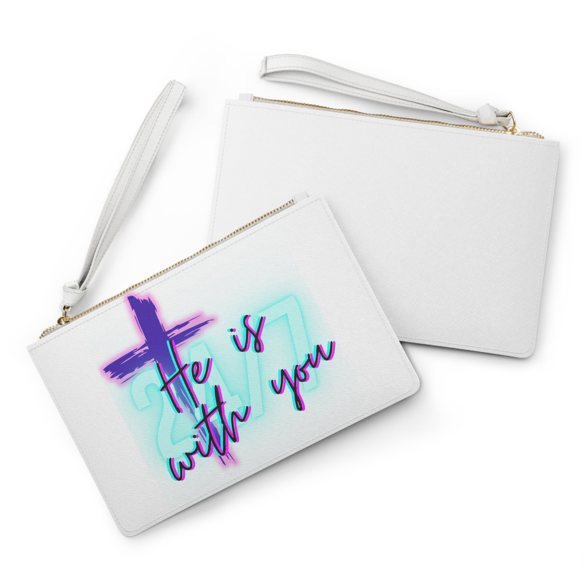 'He Is With You 24/7' Wristlet