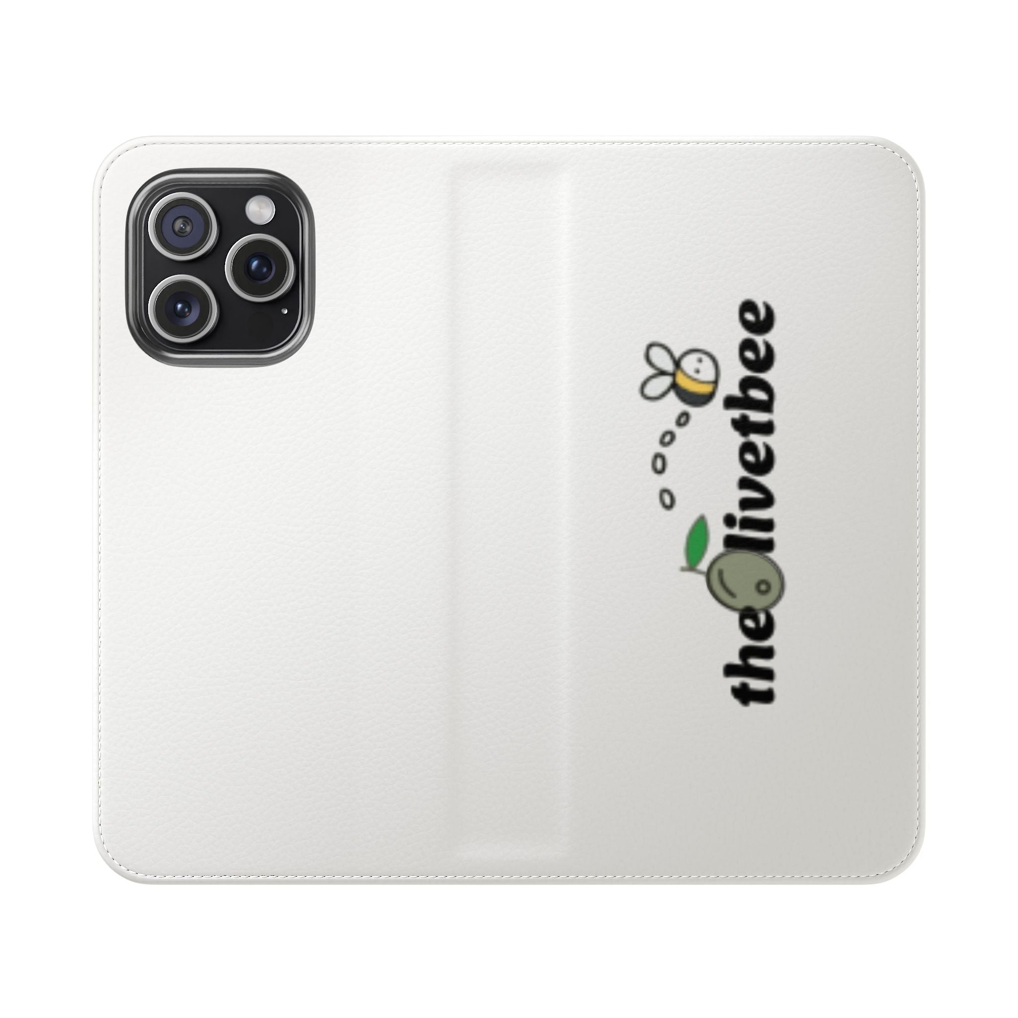 Flip Case Phone Wallet — 'theOlivetbee' Folio with Card Slots