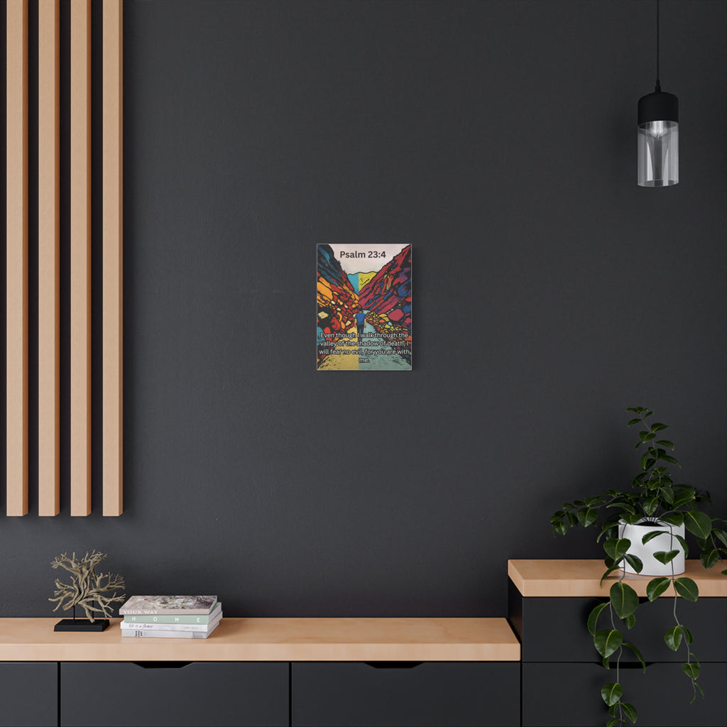 Psalm 23:4 - Wall Canvas