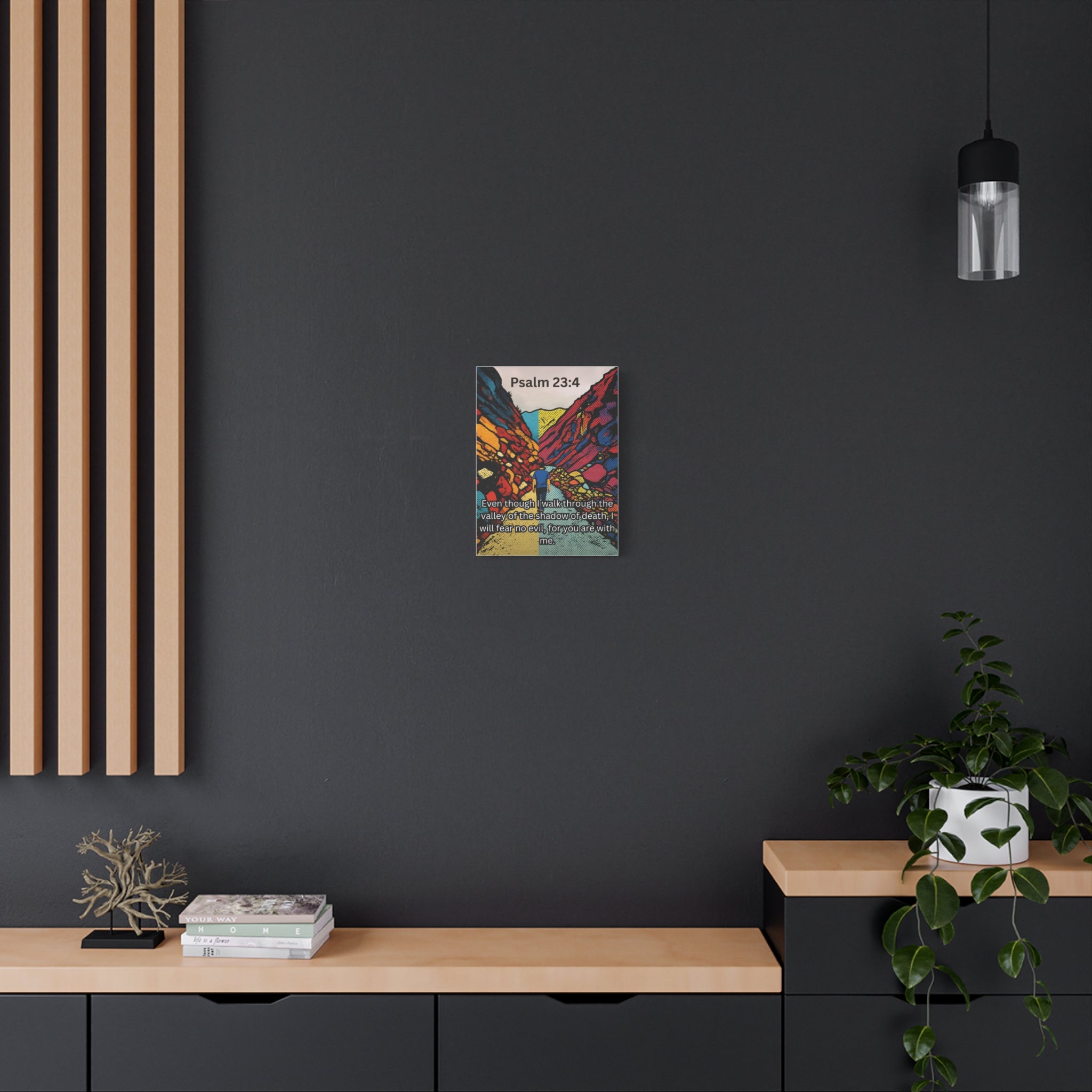 Psalm 23:4 - Wall Canvas