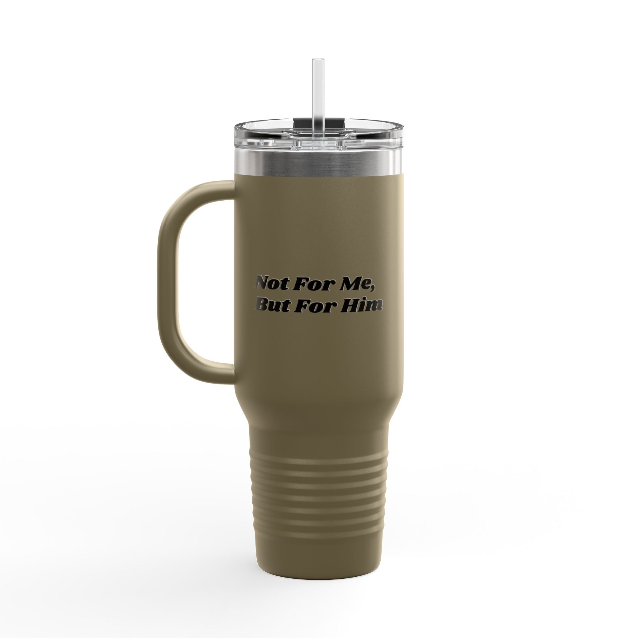 40oz Insulated Travel Mug — "theOlivetbee" Stainless Tumbler with Straw