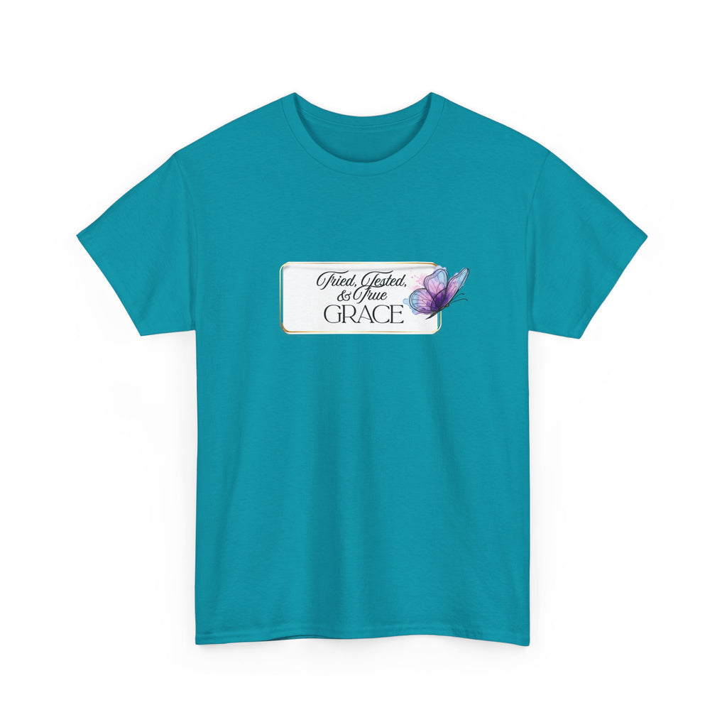 "Tried, Tested, & True Grace" book tee