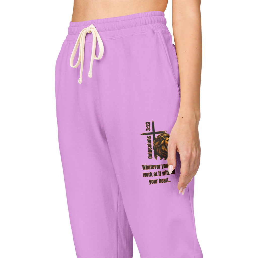 Colossians 3:23: Fleece Joggers