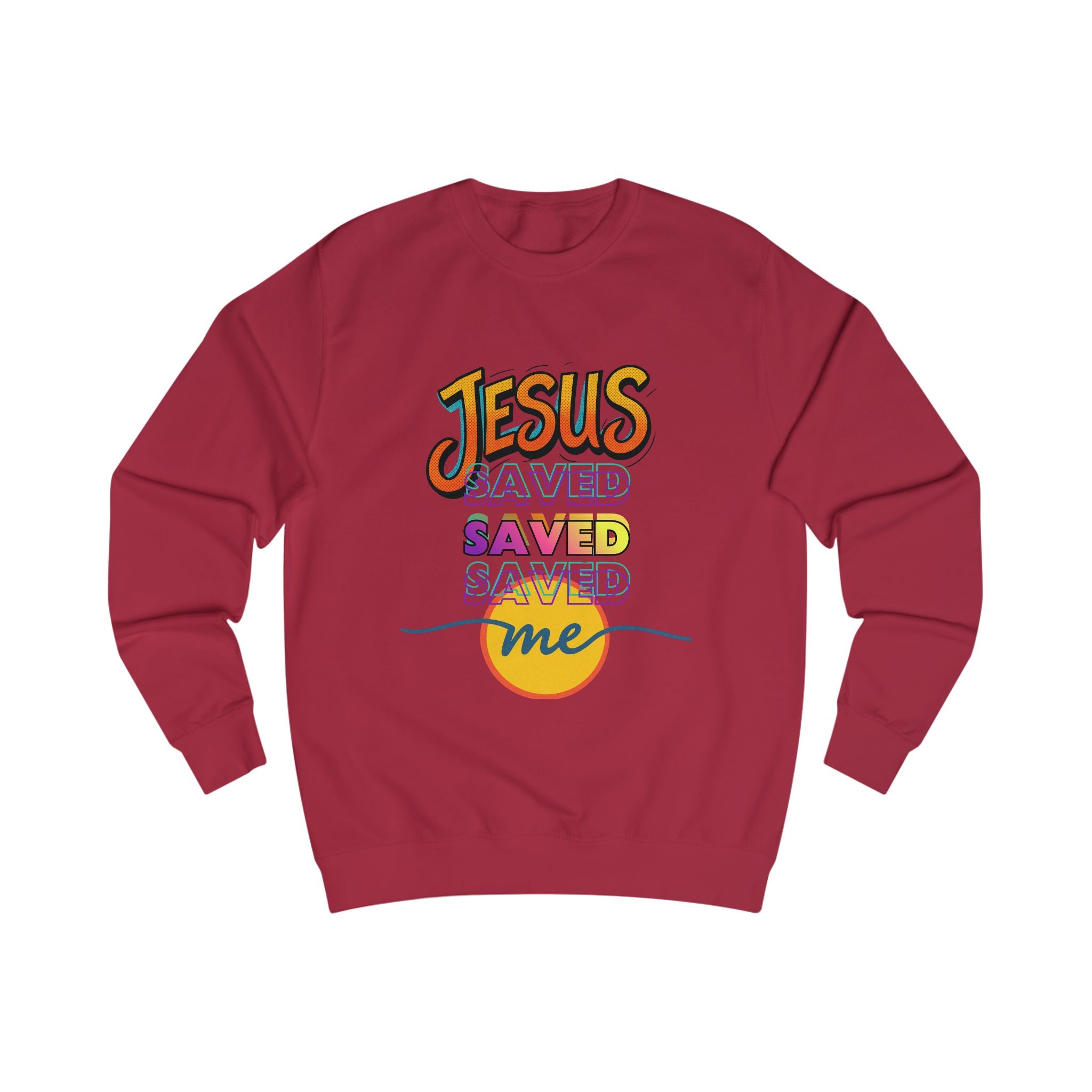 "Jesus Saved Me" — Retro Sweatshirt
