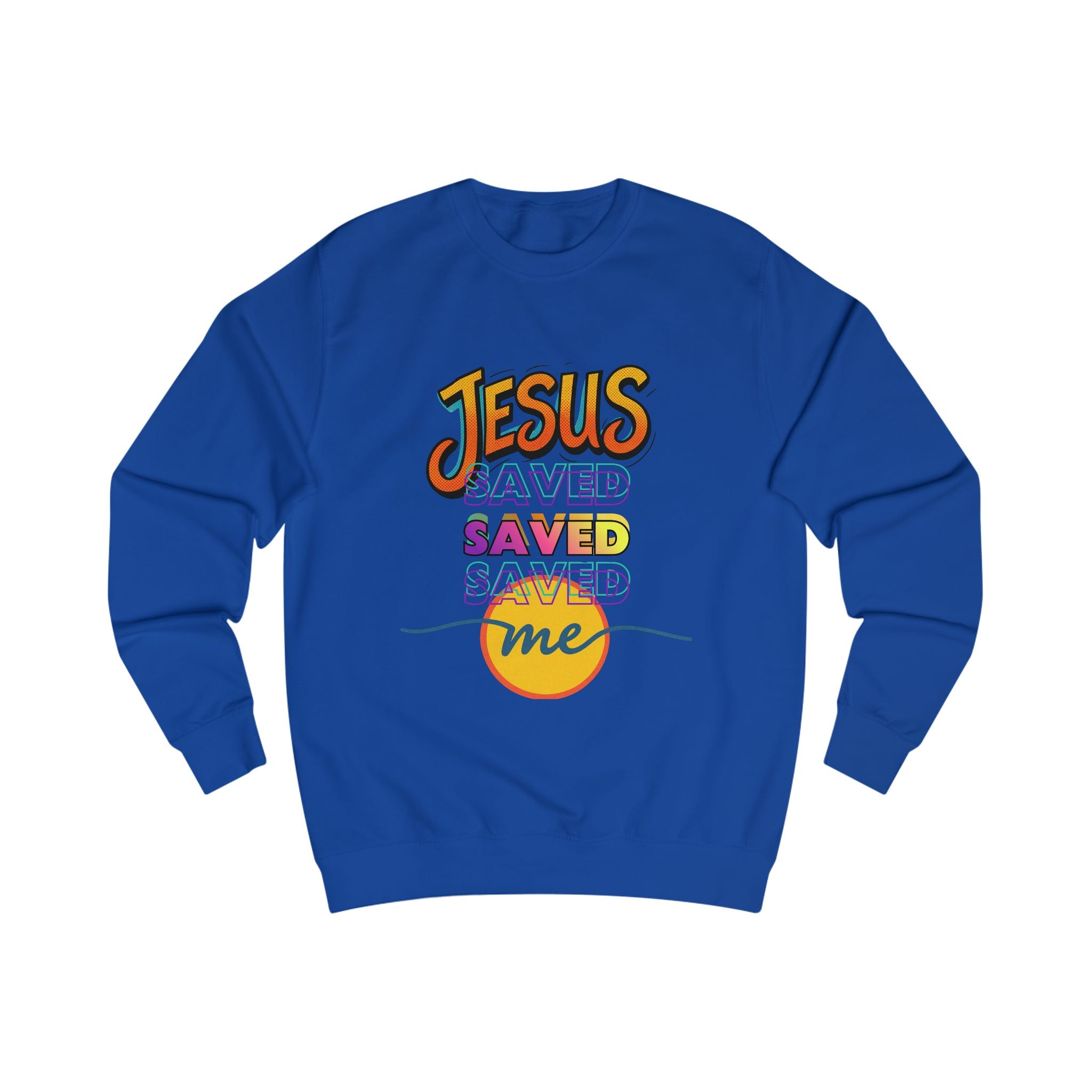 "Jesus Saved Me" — Retro Sweatshirt
