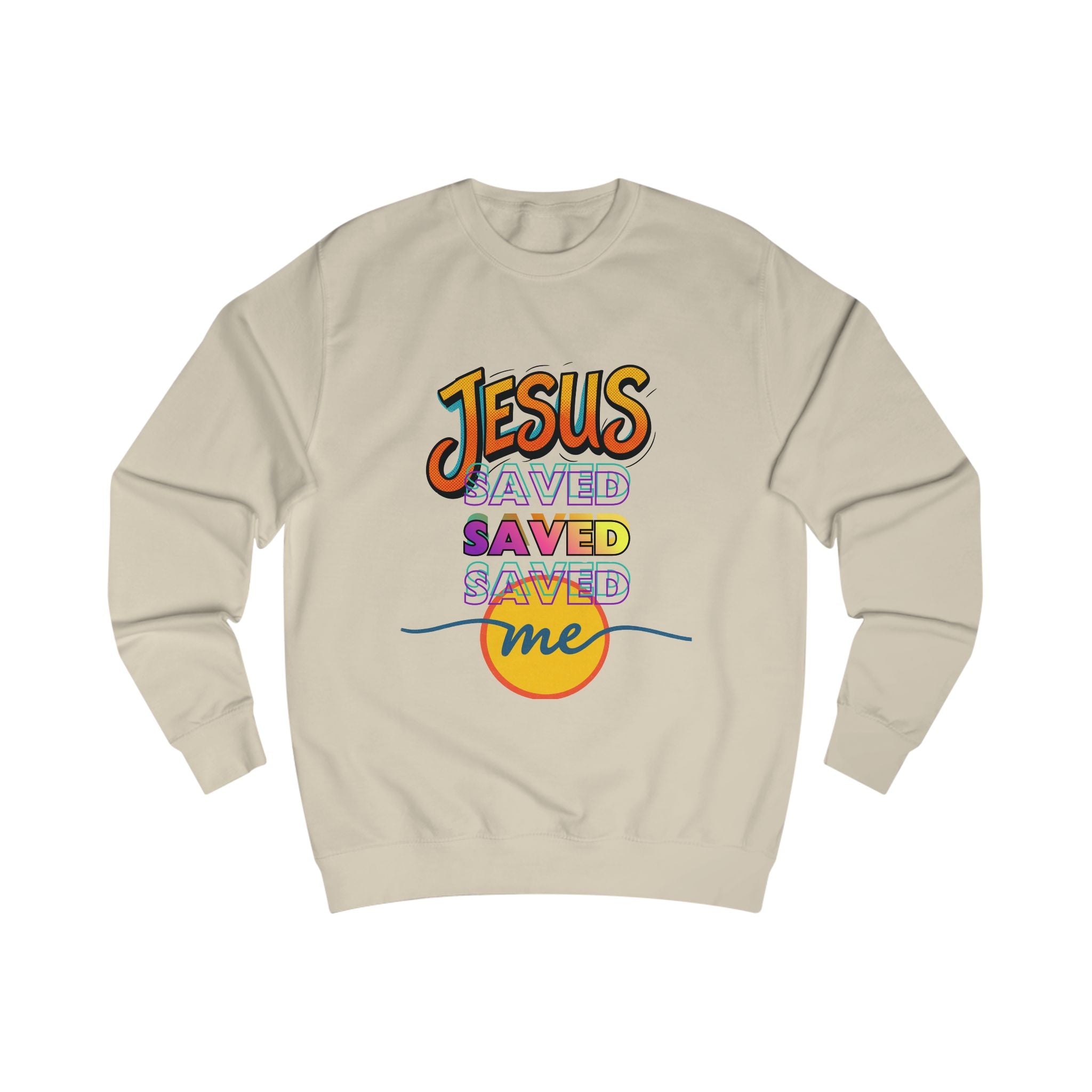 "Jesus Saved Me" — Retro Sweatshirt