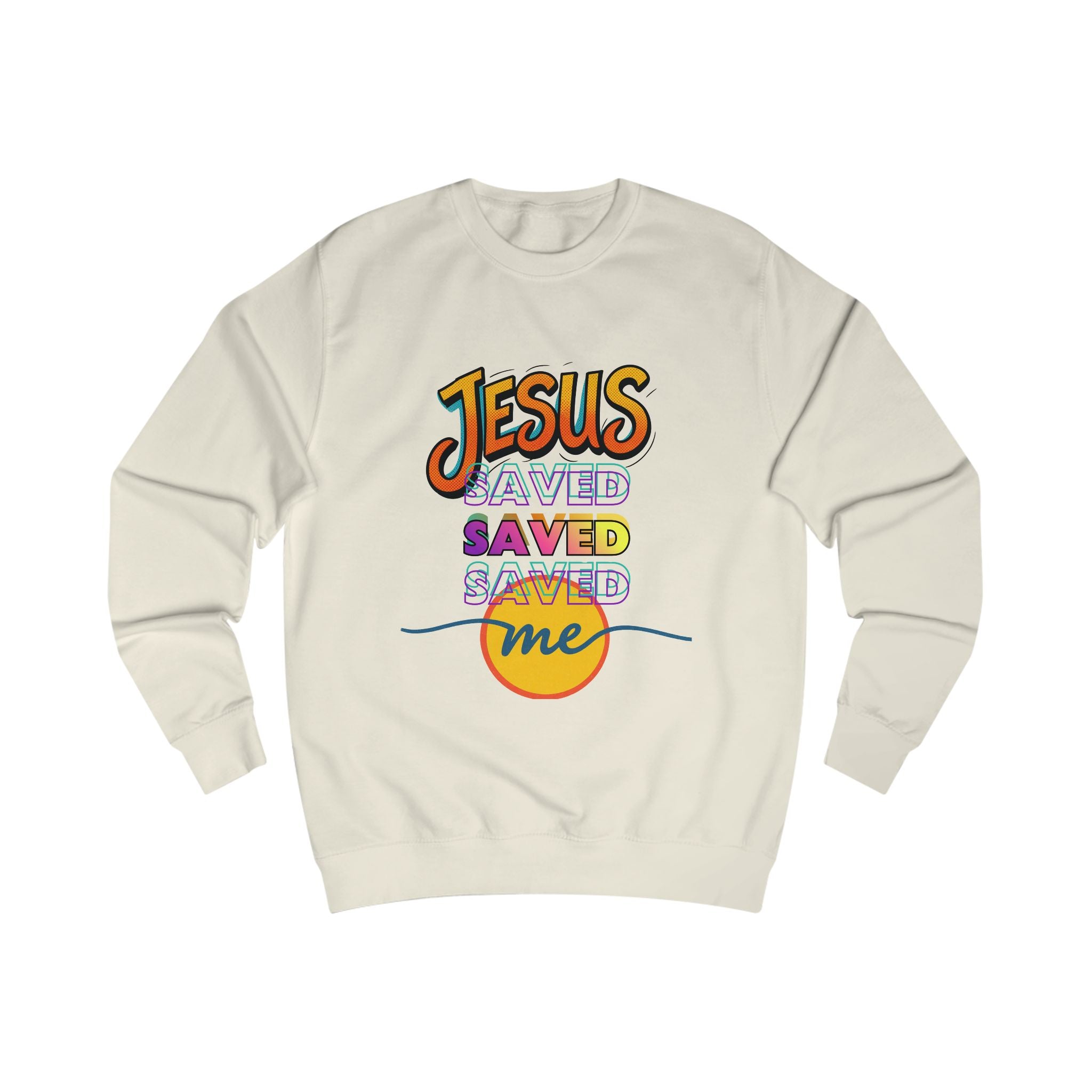 "Jesus Saved Me" — Retro Sweatshirt