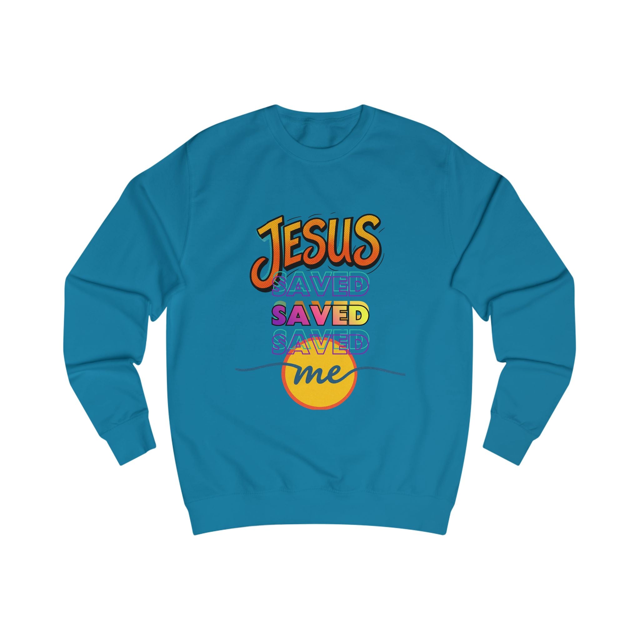 "Jesus Saved Me" — Retro Sweatshirt