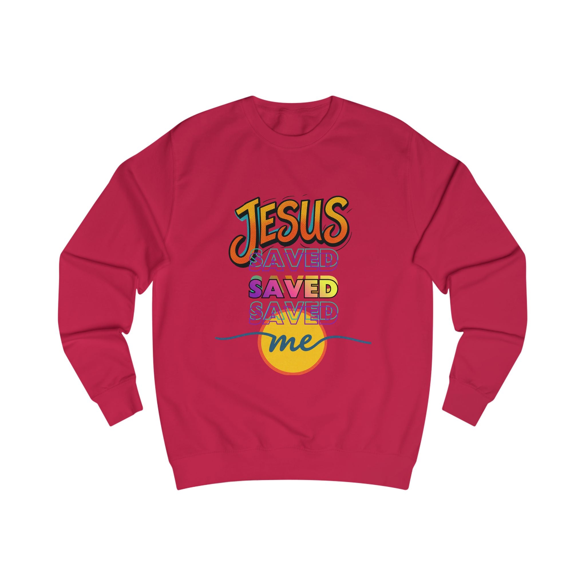 "Jesus Saved Me" — Retro Sweatshirt