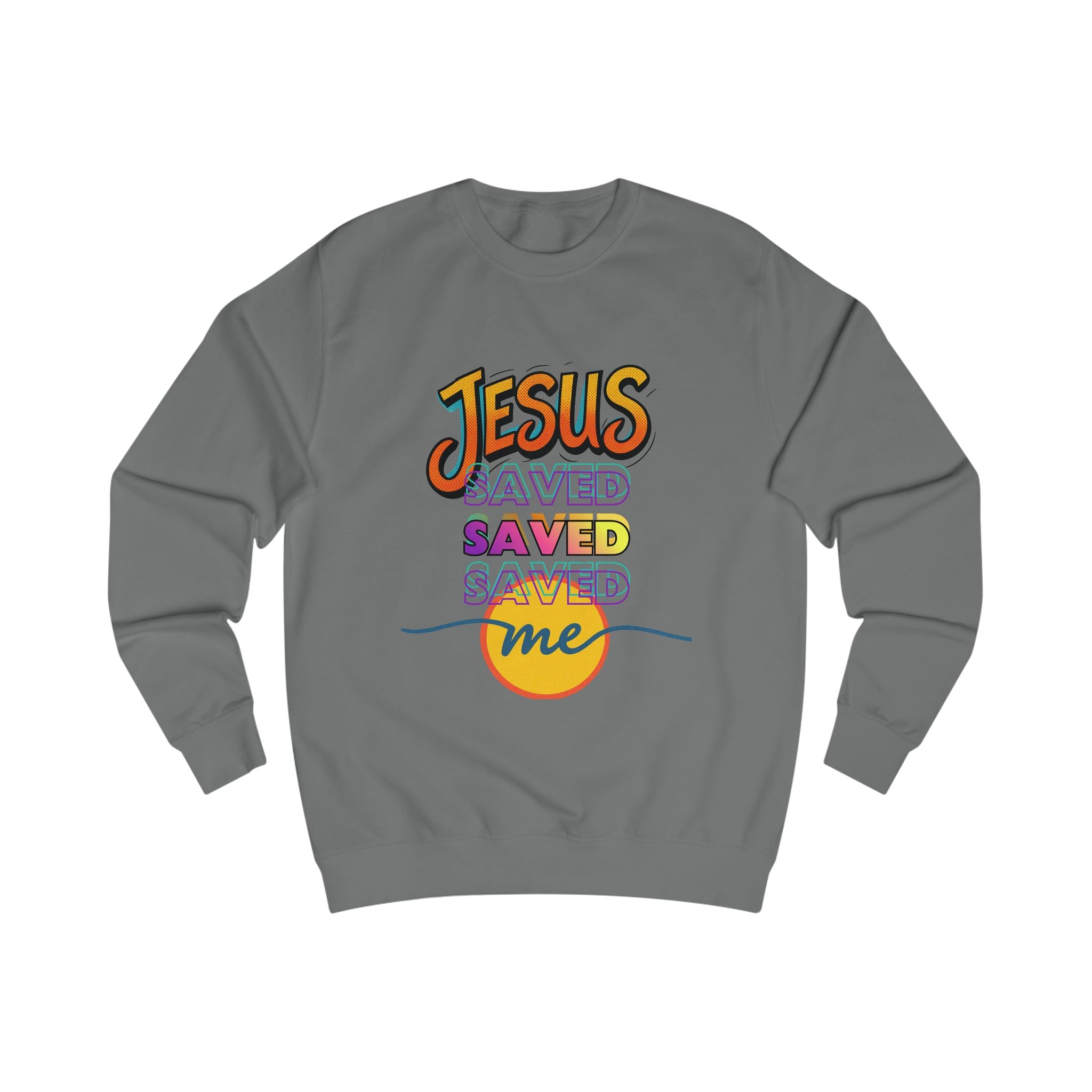"Jesus Saved Me" — Retro Sweatshirt