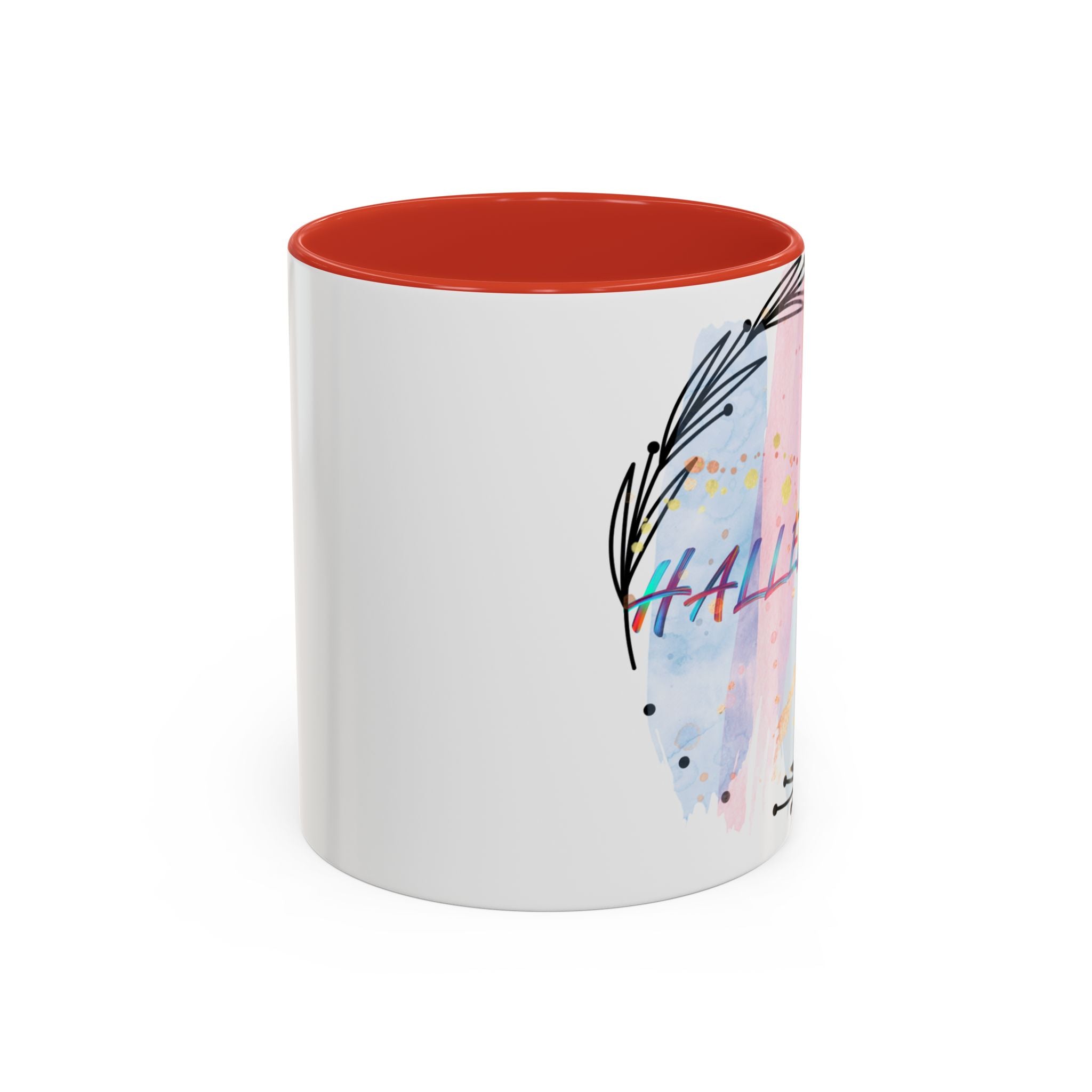 'Hallelujah'  —  Watercolor Accent Coffee Mug (11/15oz)
