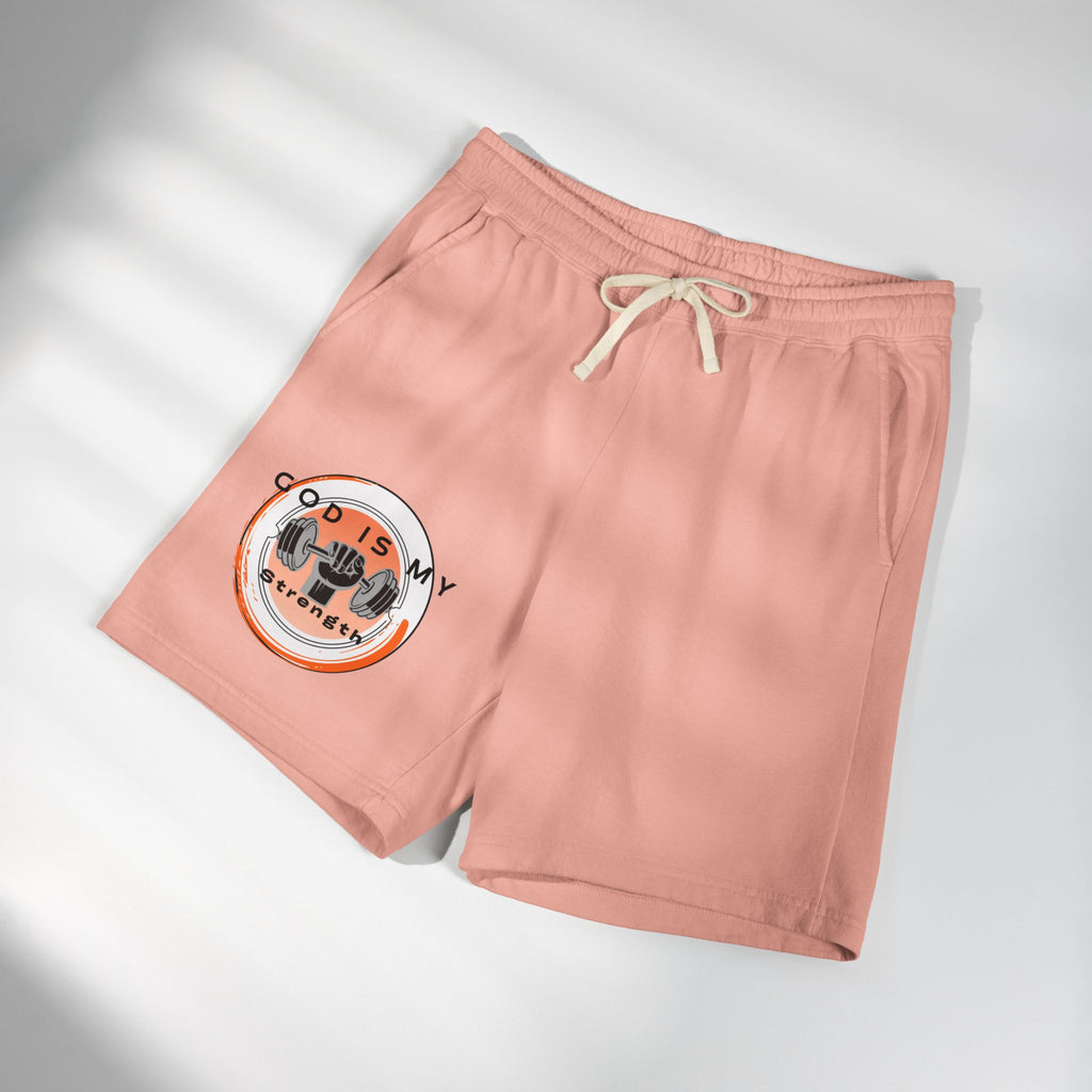 "God Is My Strength" — Fleece Sweat Shorts