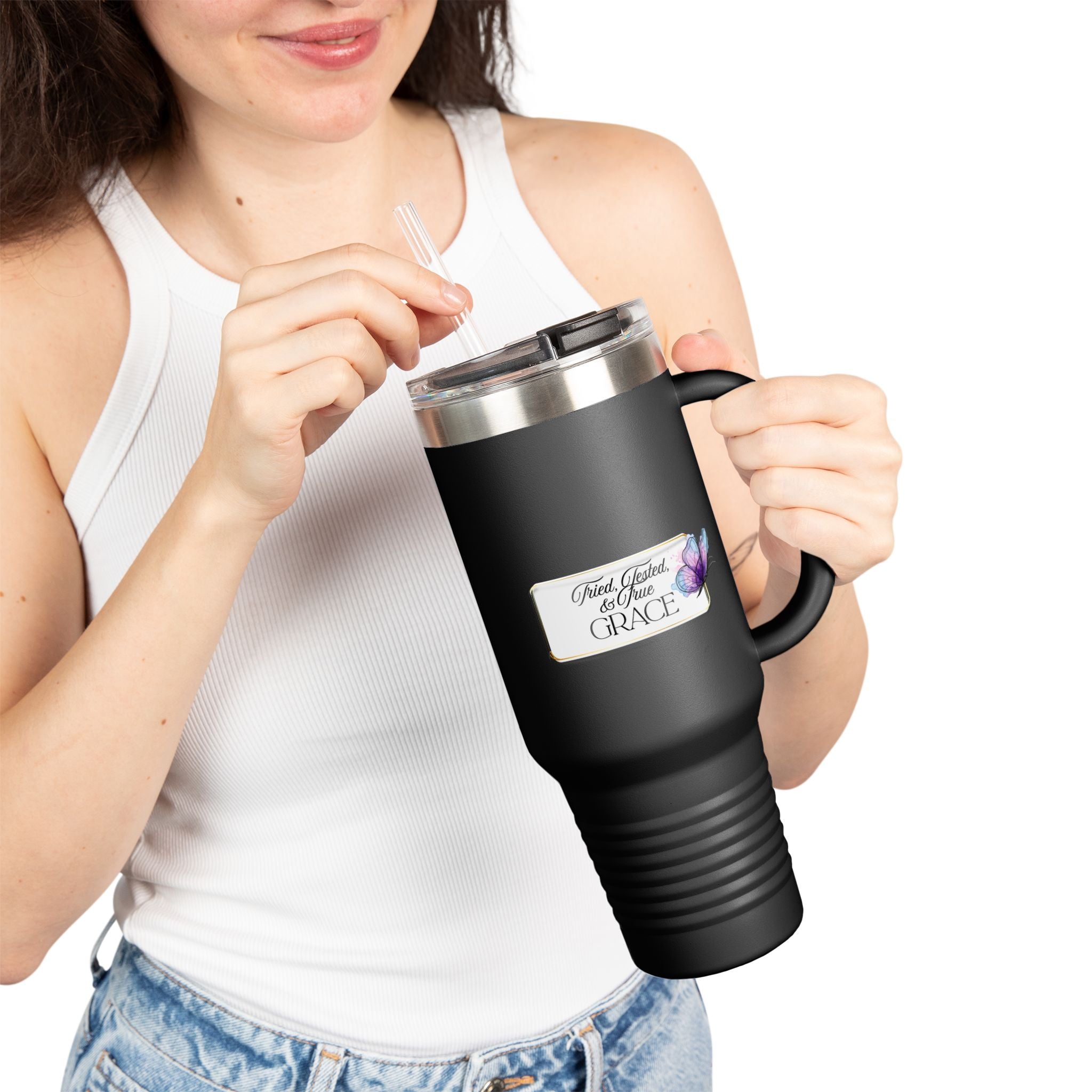 40oz Insulated Travel Mug — Tried, Tested, & True Grace