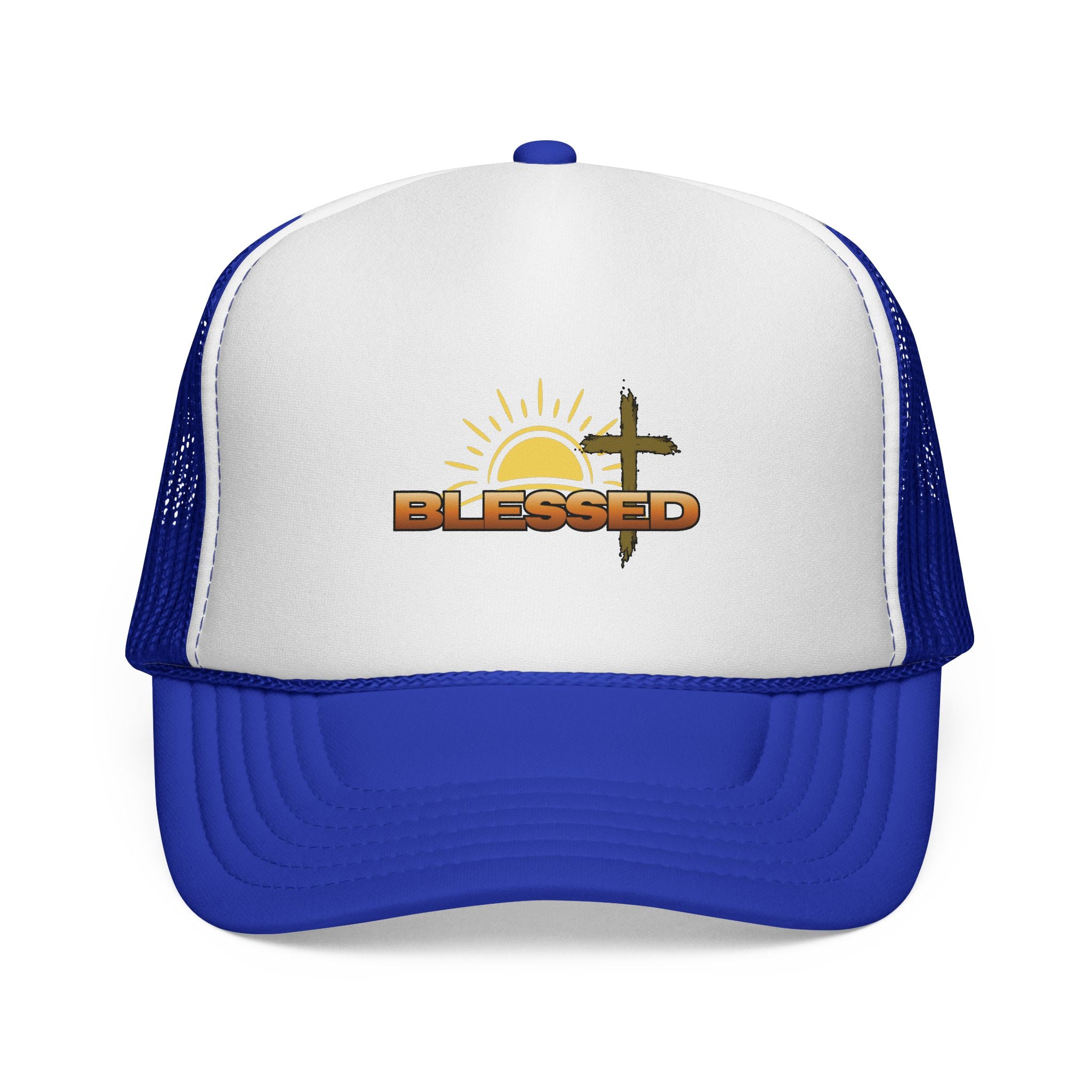 'Blessed' Sunrise Bold Trucker Cap