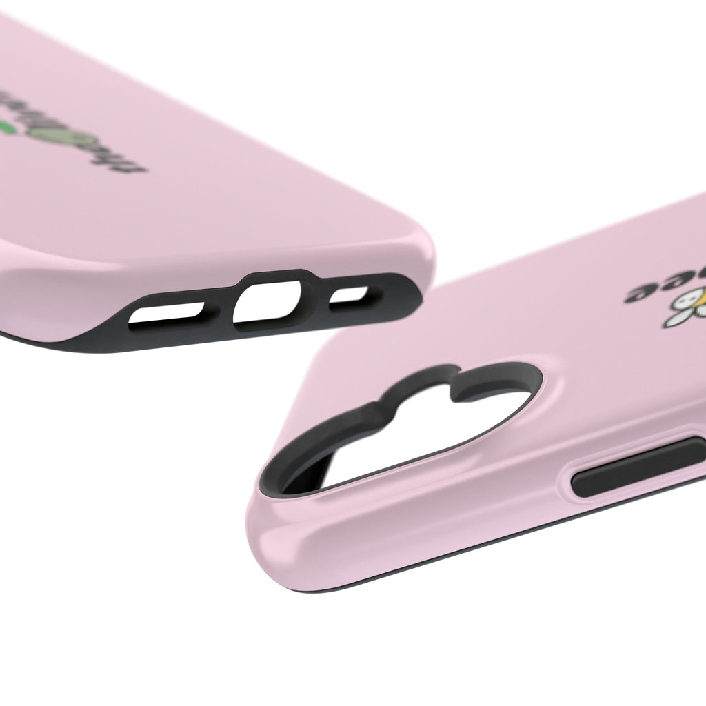 Pink Magnetic Impact-Resistant Phone Case — 'theolivetbee' , Shockproof MagSafe-Compatible Protection