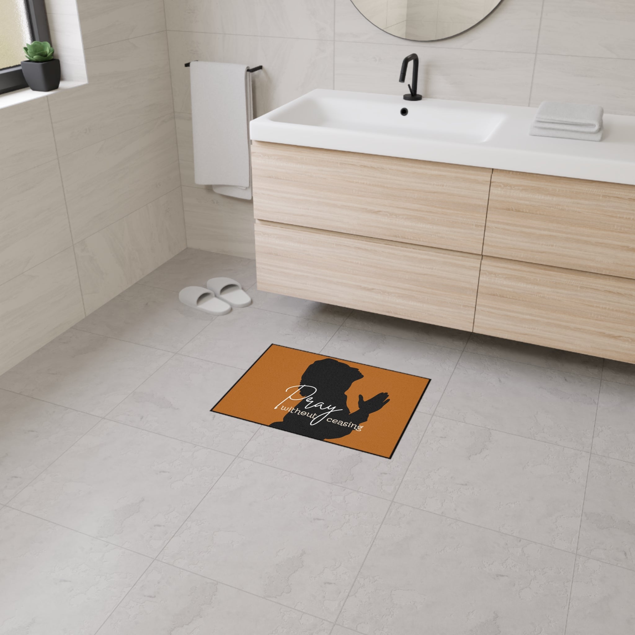 "Pray Without Ceasing"  —  Floor Mat (2 Types)