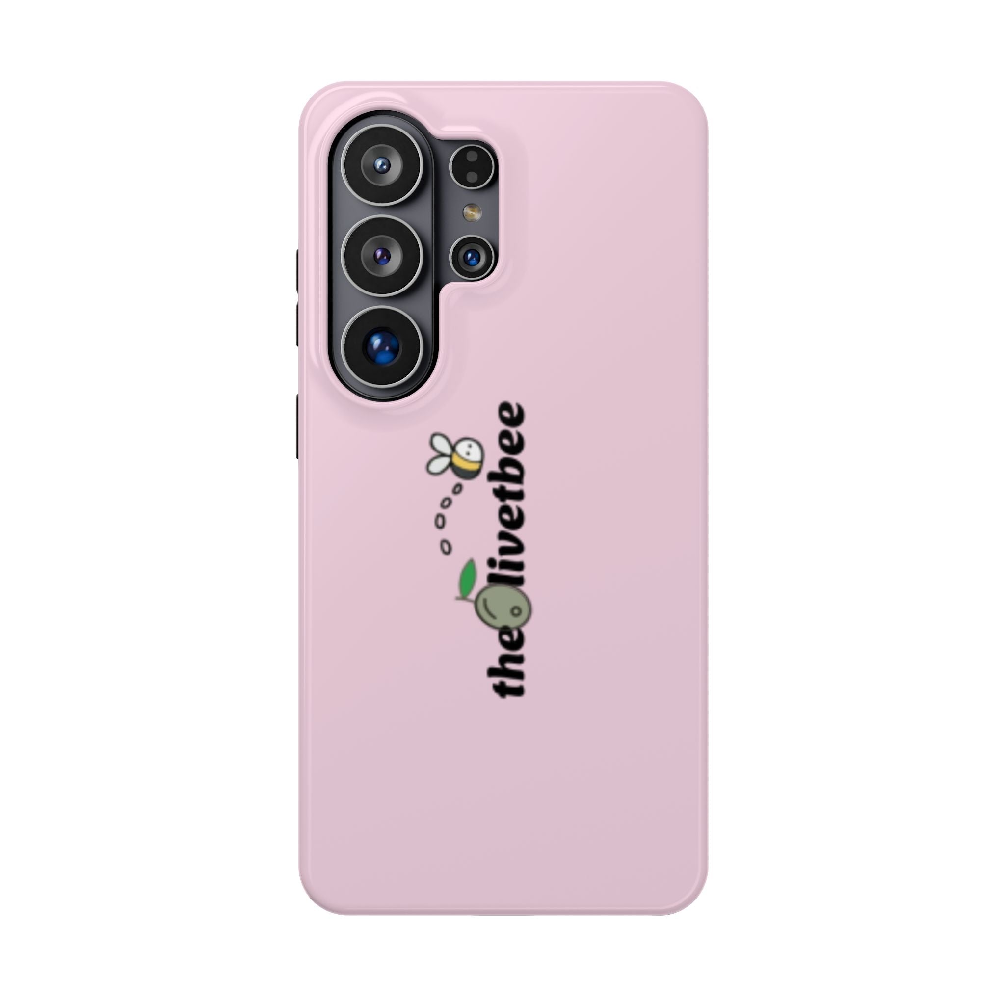Pink Magnetic Impact-Resistant Phone Case — 'theolivetbee' , Shockproof MagSafe-Compatible Protection