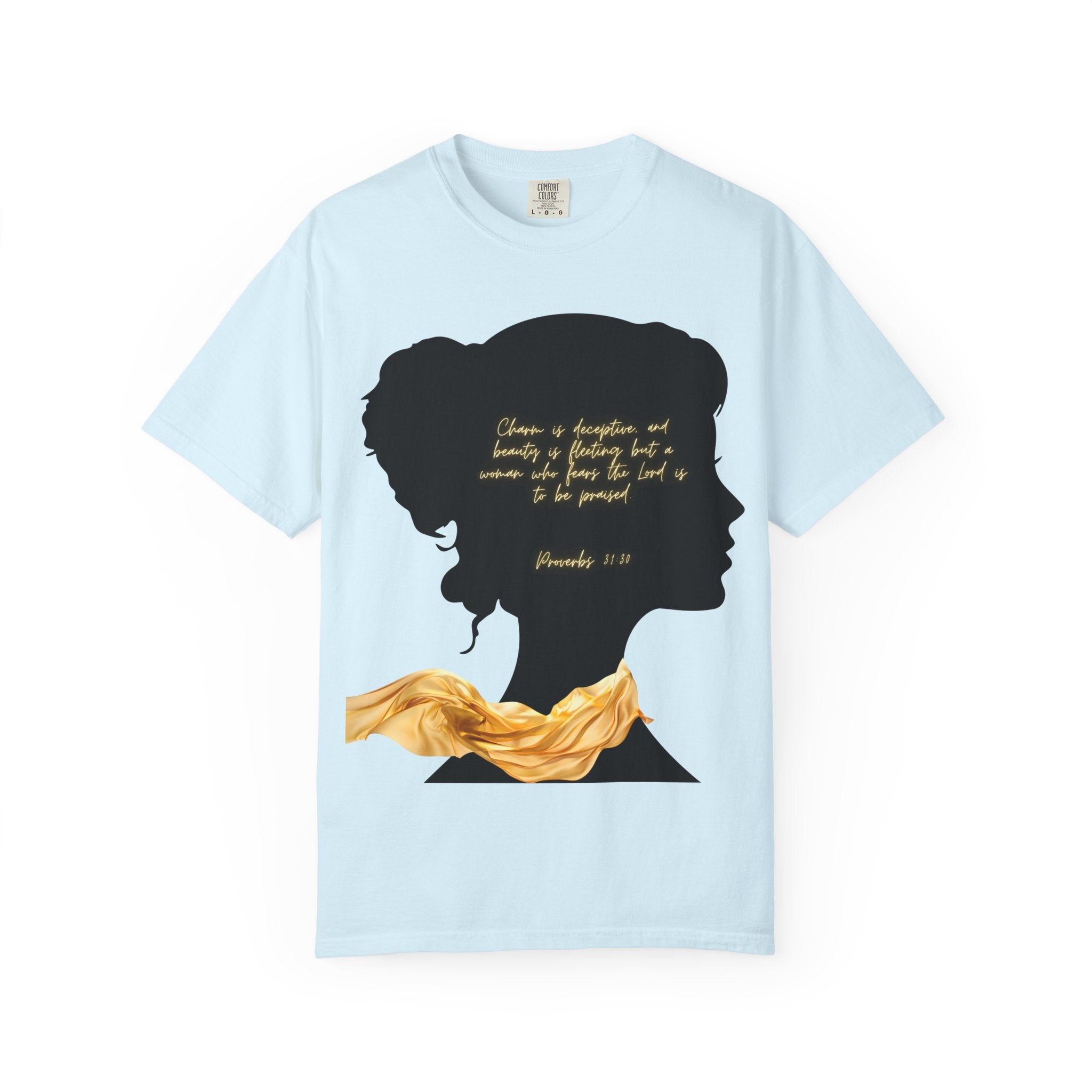 Proverbs 31:30 Gold Scarf - T-Shirt
