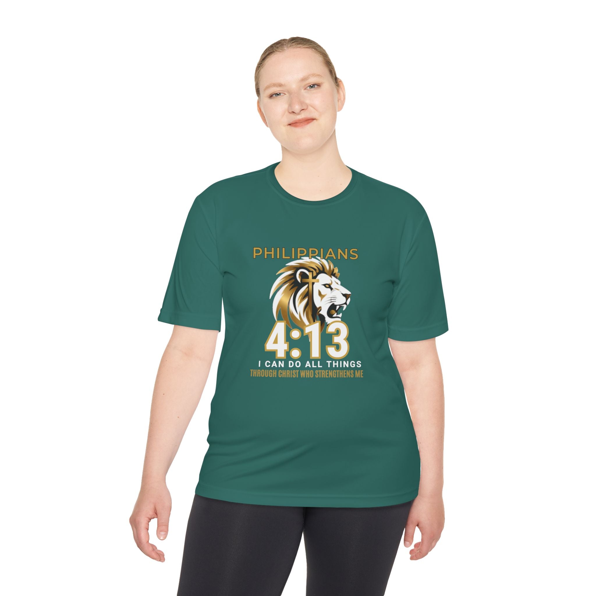 Philippians 4:13: "I Can Do All Things" — Moisture Wicking T-Shirt