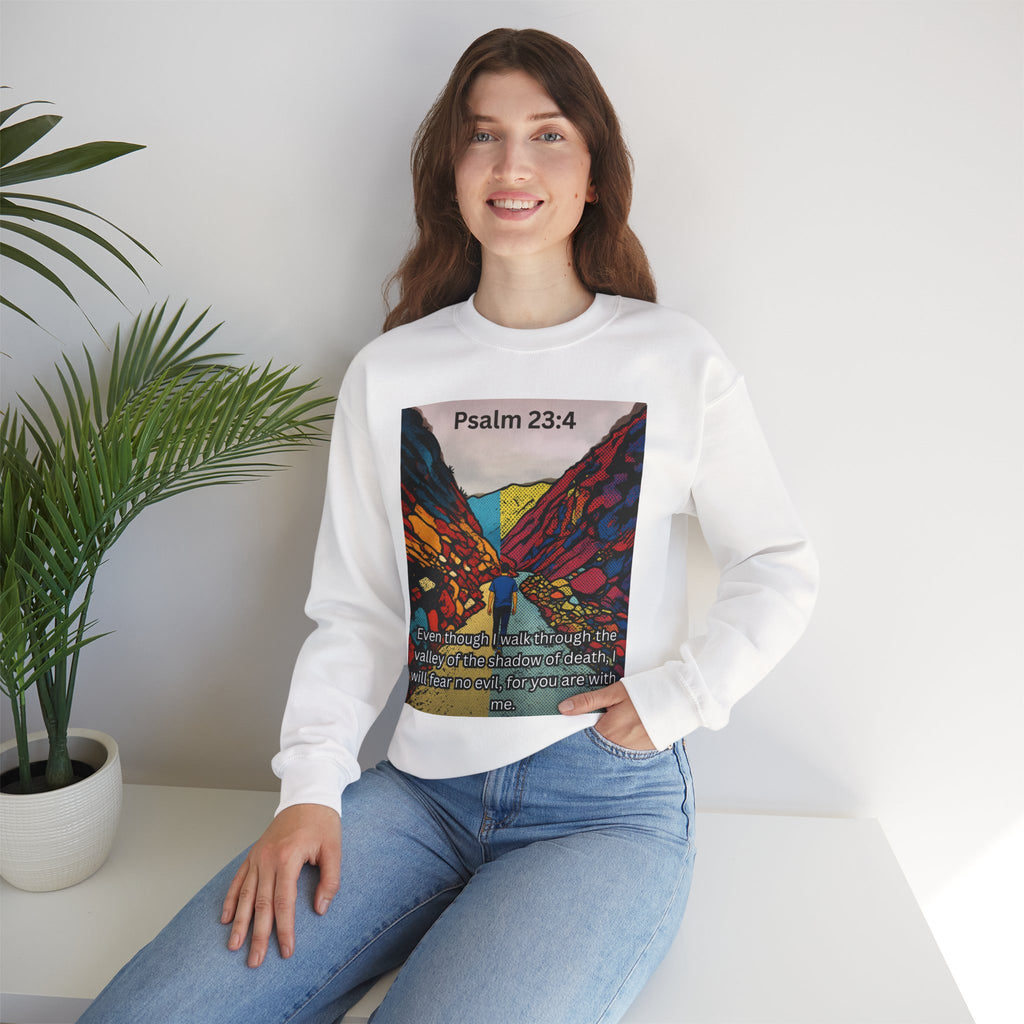 Psalm 23:4 — Crewneck Sweatshirt
