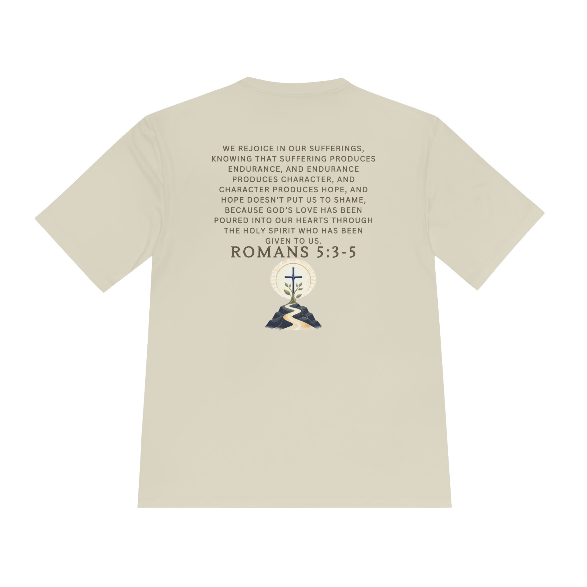 Romans 5:3-5 Christian workout T-Shirt