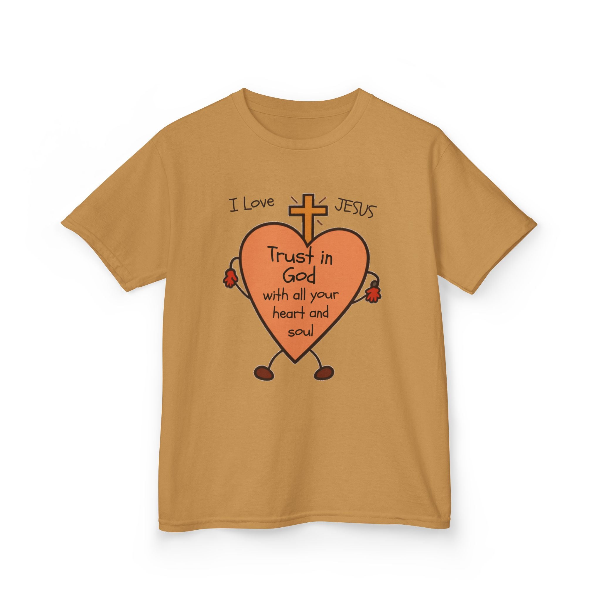 "Trust In God With Your Heart and Soul" - Kids Tee