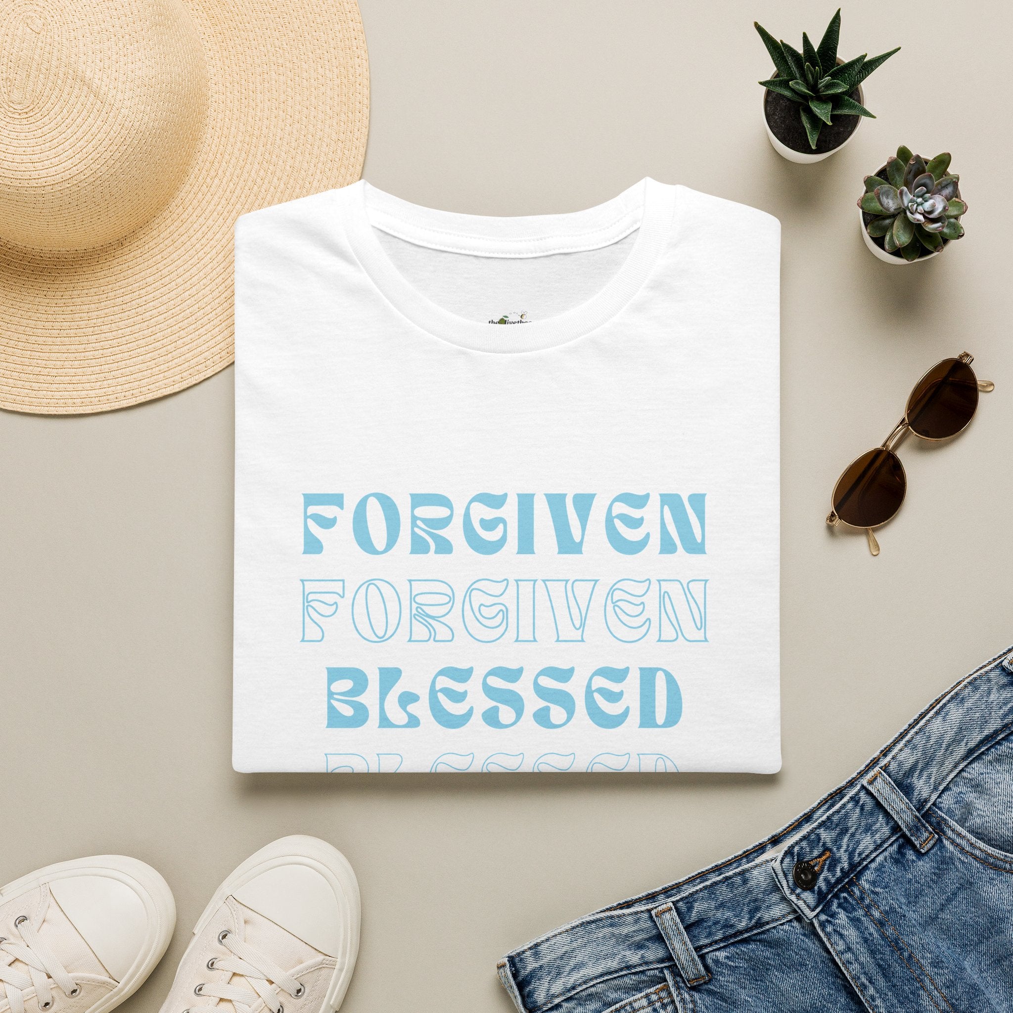 Forgiven, Blessed, Loved — Tee