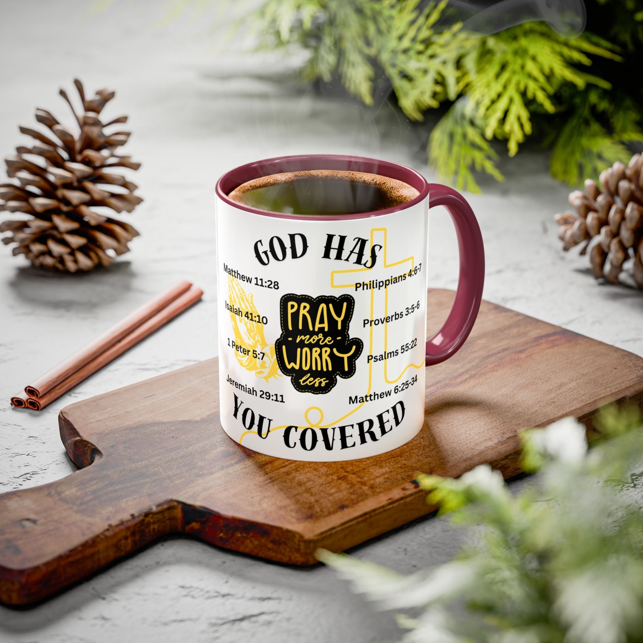 "Pray More, Worry Less" Mug  (11oz/15oz)