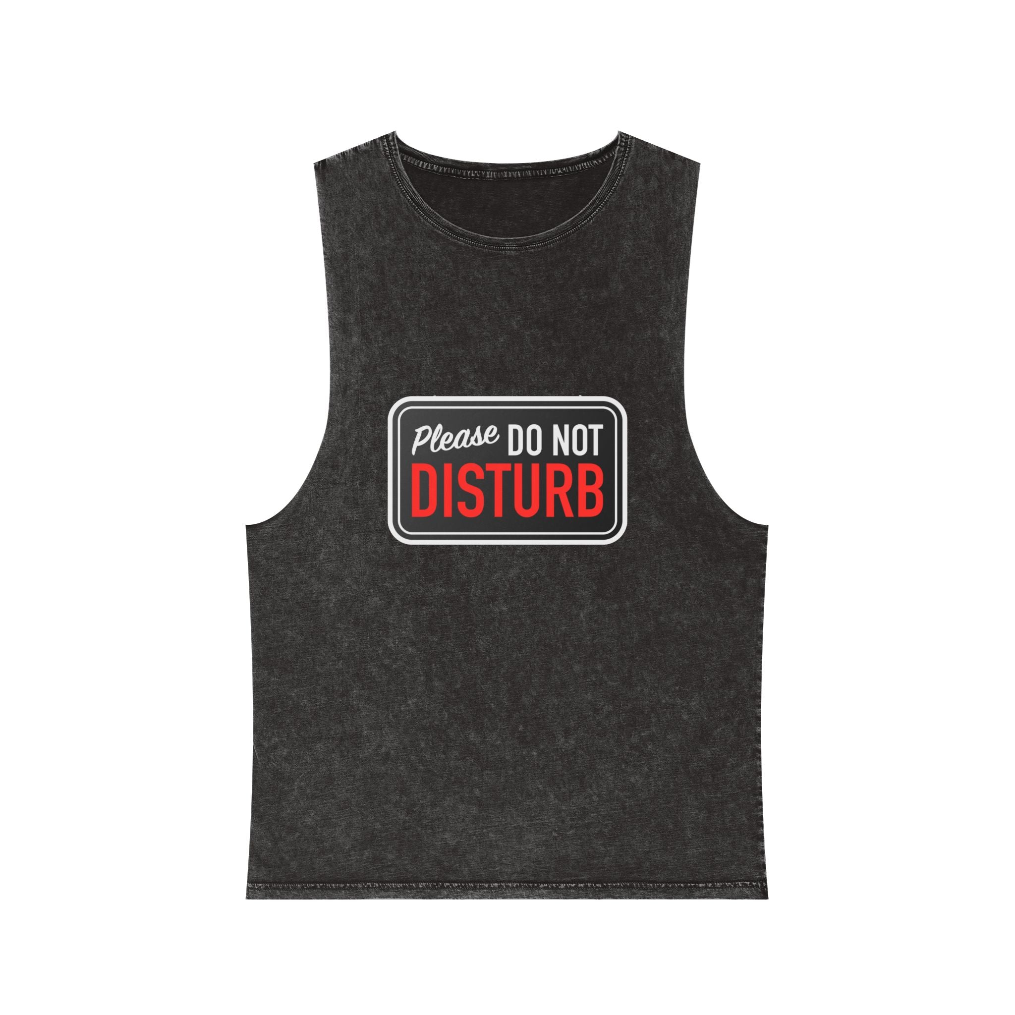 "Please Do Not Disturb: Got Gains & Jesus On My Mind" - Stonewash Tank Top