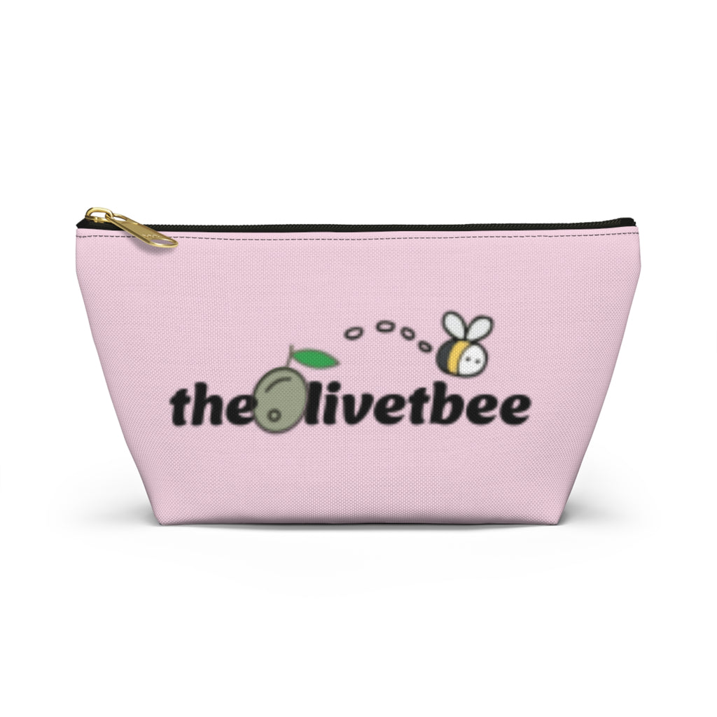 Pink 'theOlivetbee' — Travel Cosmetic Bag