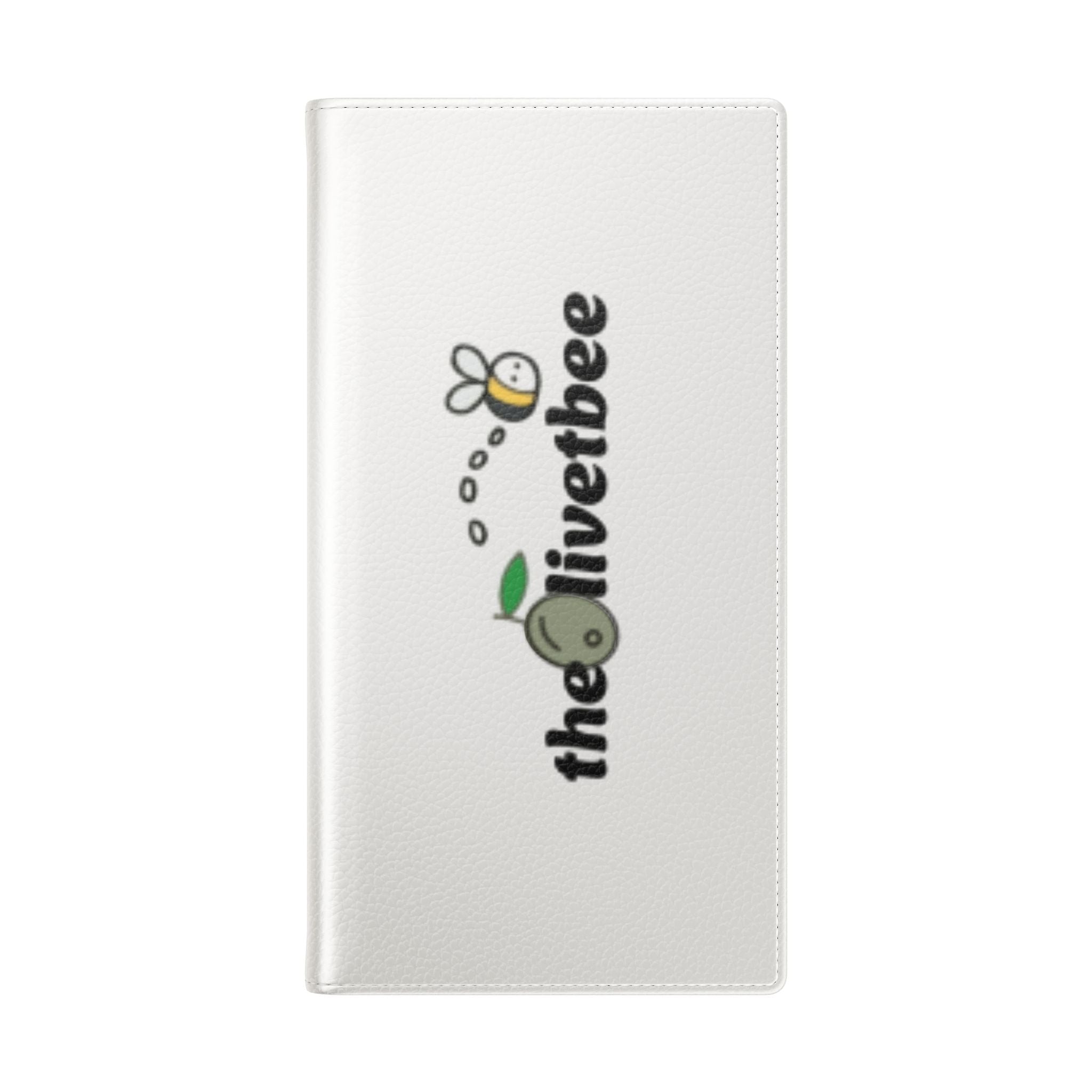 Flip Case Phone Wallet — 'theOlivetbee' Folio with Card Slots