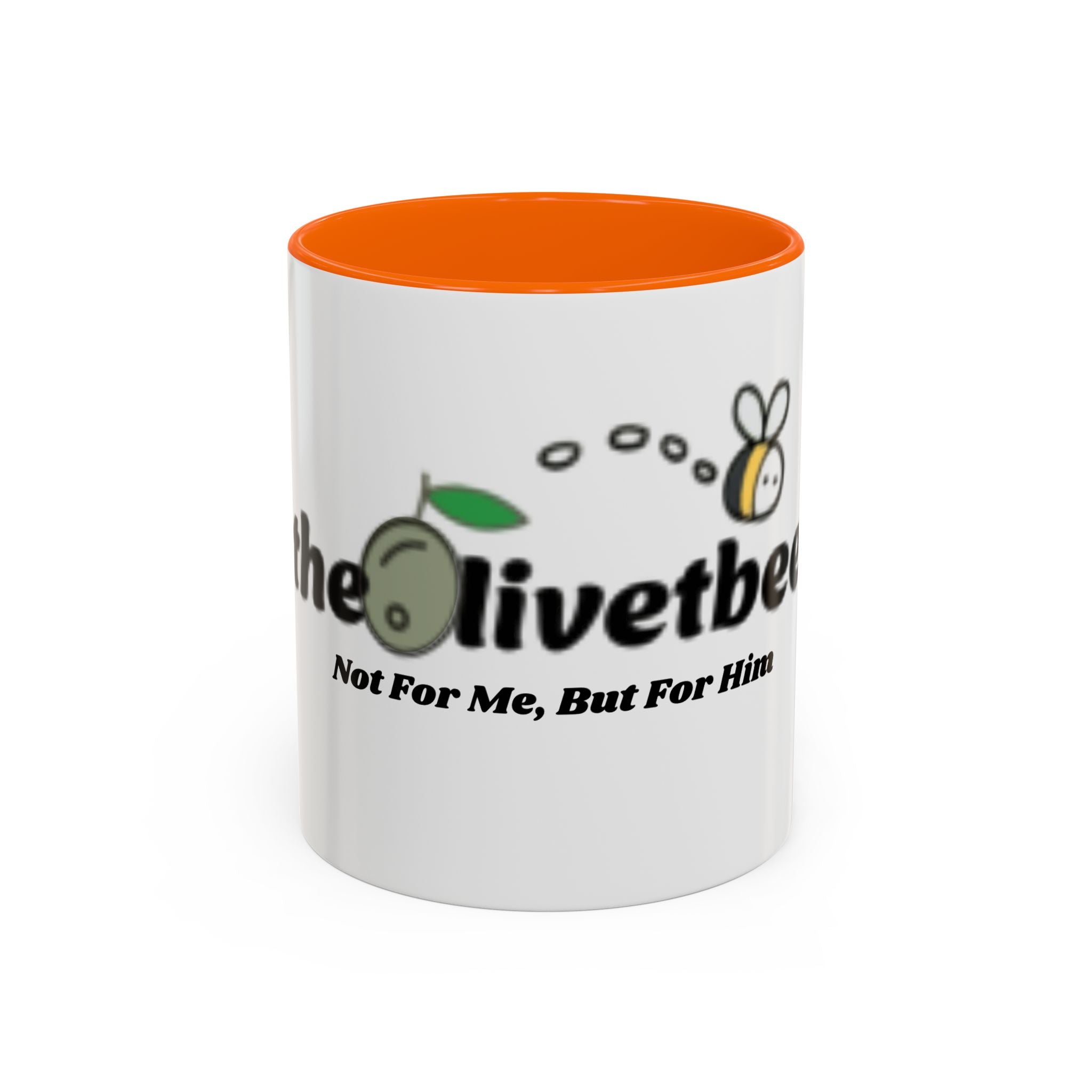 theOlivetbee Coffee Mug — "Not For Me, But For Him" Accent Ceramic Mug (11/15oz)