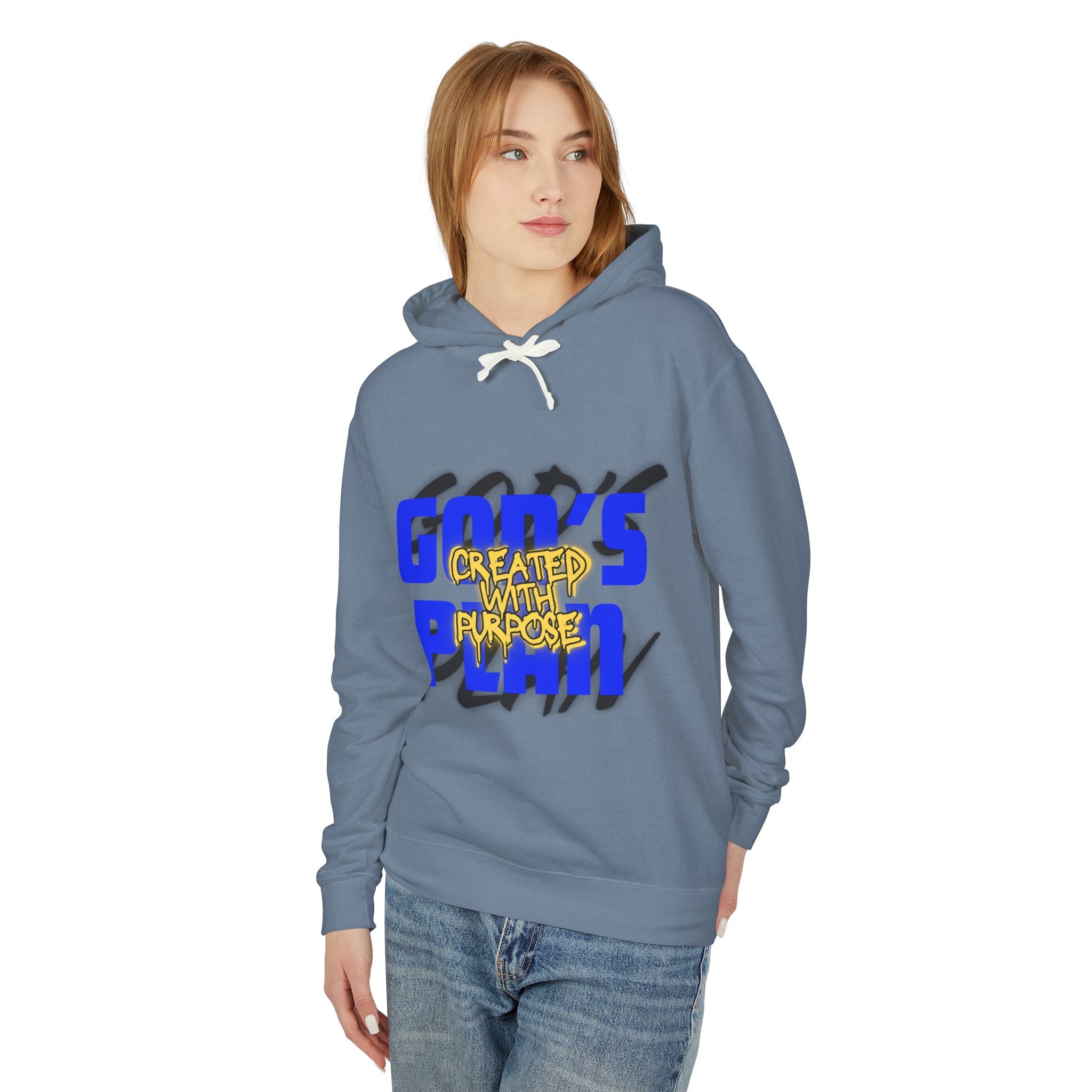 "Created With Purpose" Lightweight Hooded Sweatshirt
