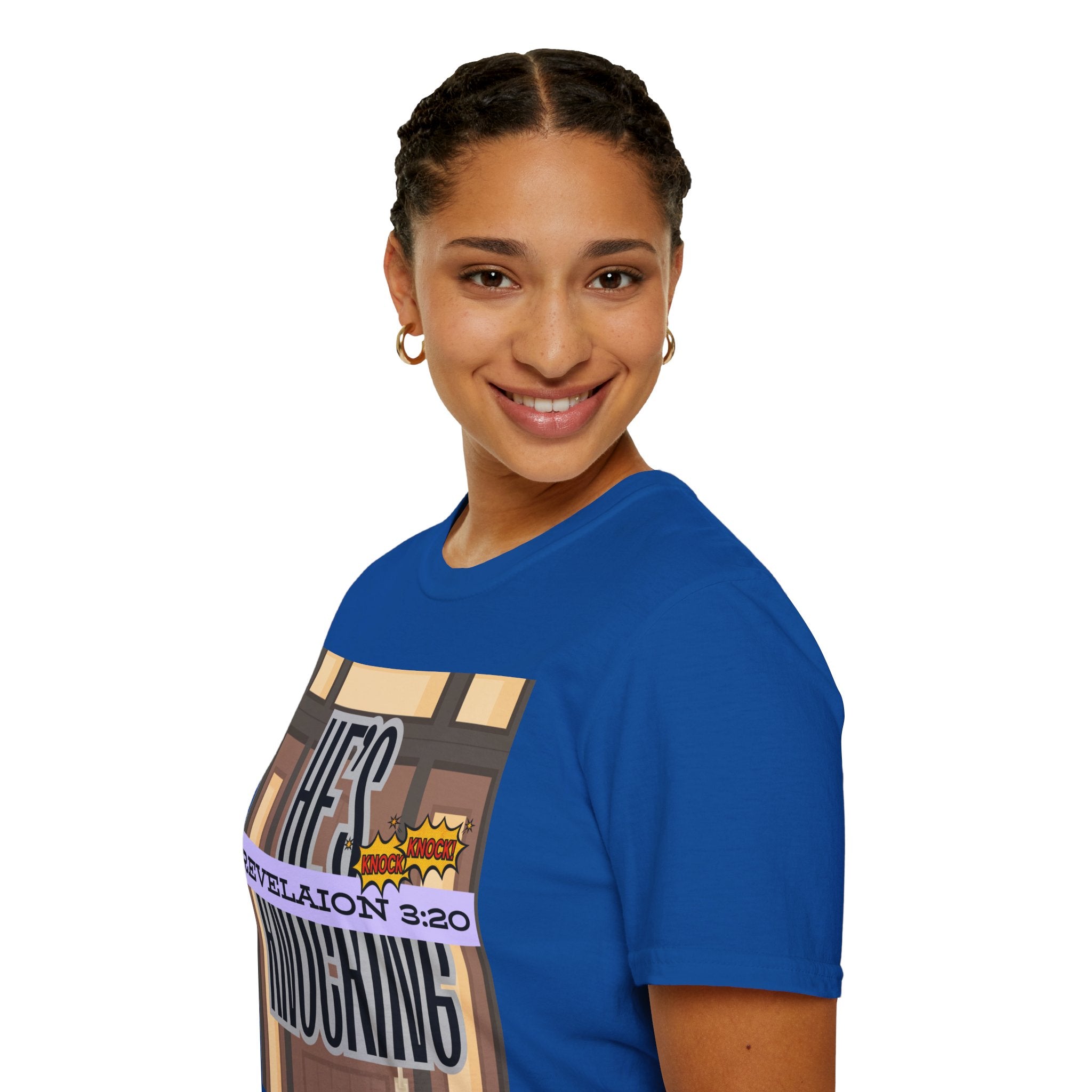 “He’s Knocking” Revelation 3:20 — Graphic T‑Shirt
