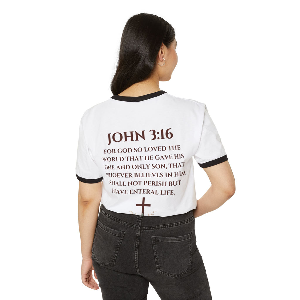 'Jesus The Lion & Lamb' - Ringer T-Shirt