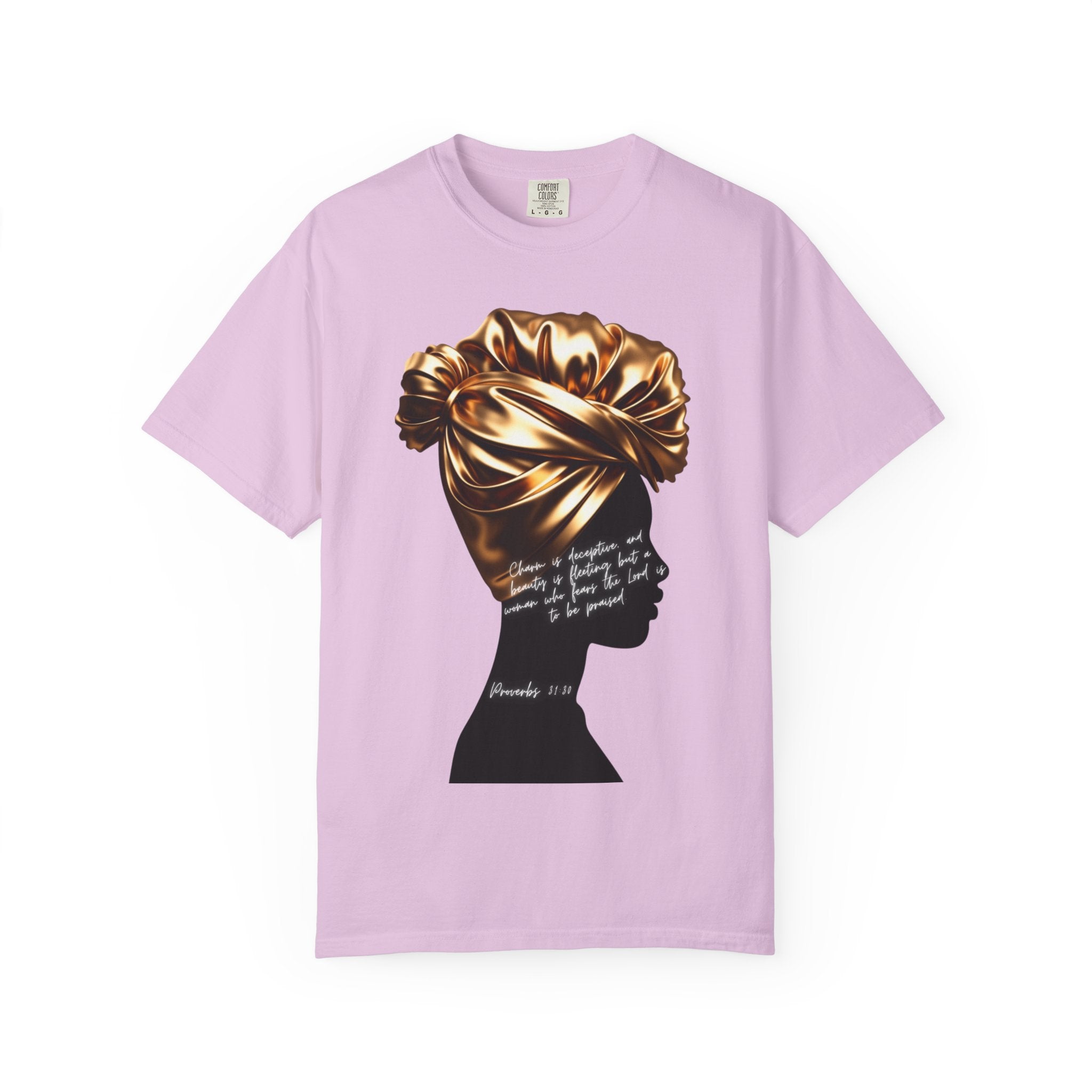 Proverbs 31:30 Gold Headwrap- T-Shirt