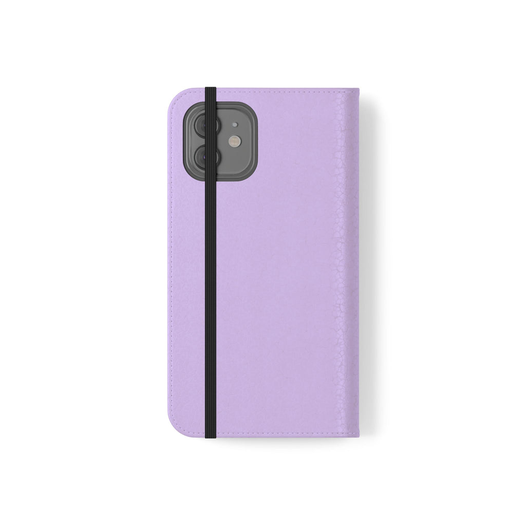 Lavender Flip Phone Case – “Tried, Tested, God’s Given Grace” Wallet Cover