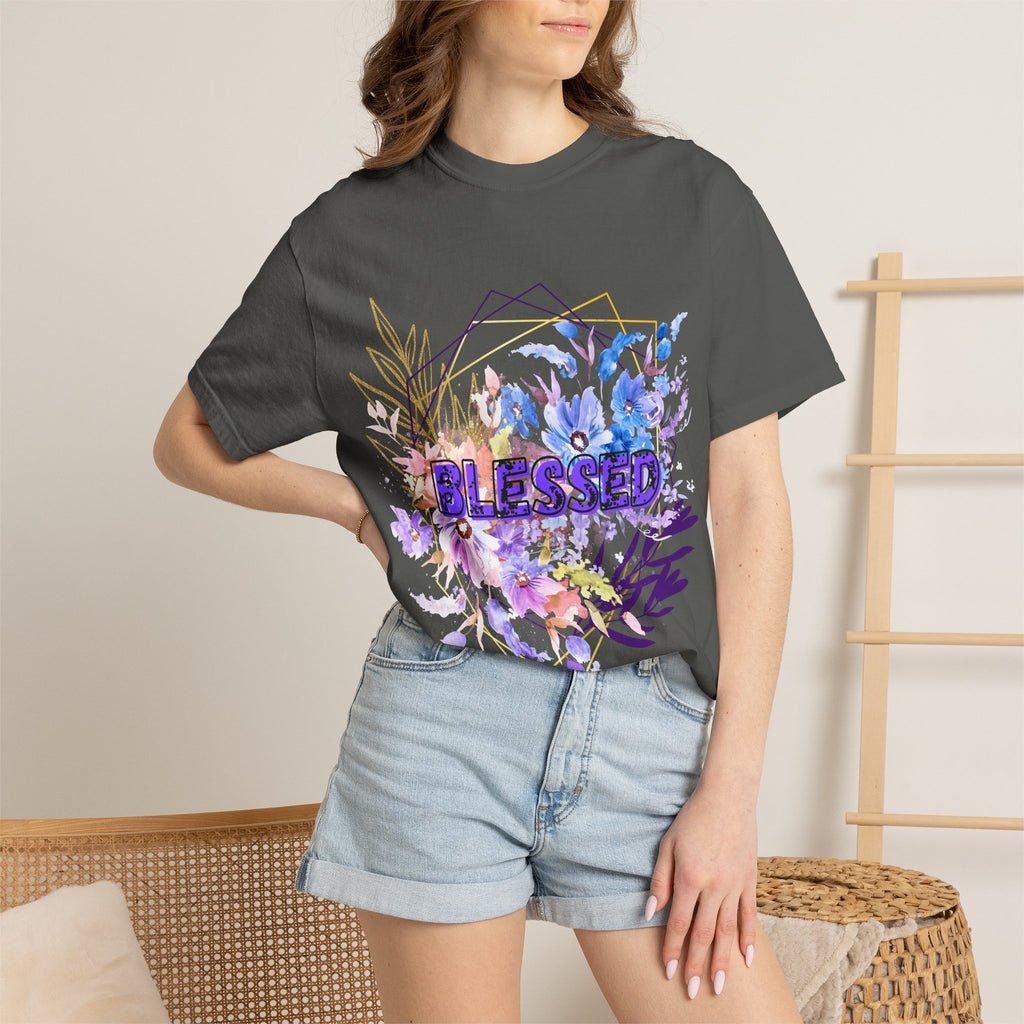 'Blessed'  — Floral T-Shirt